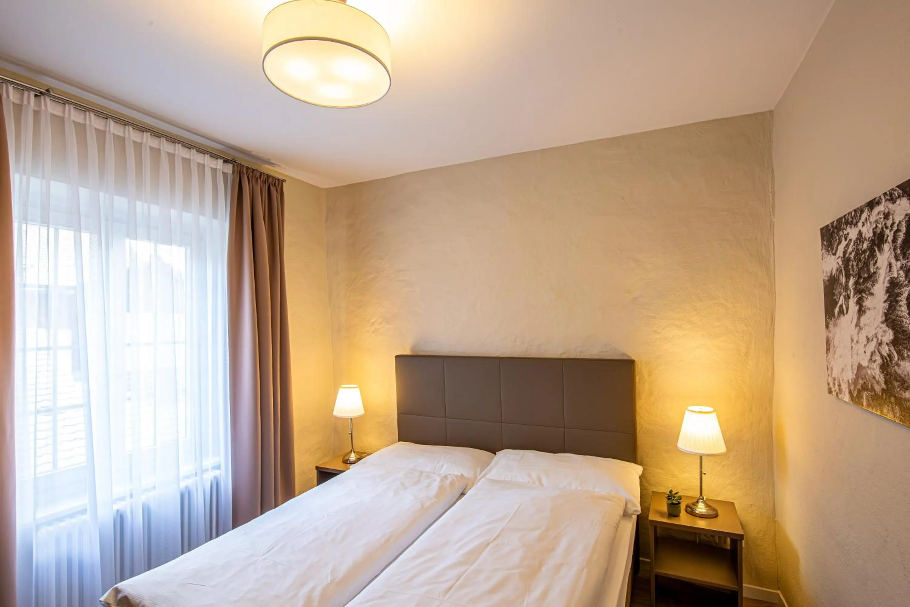 Bedroom, Bed in Hotel Kronenhof