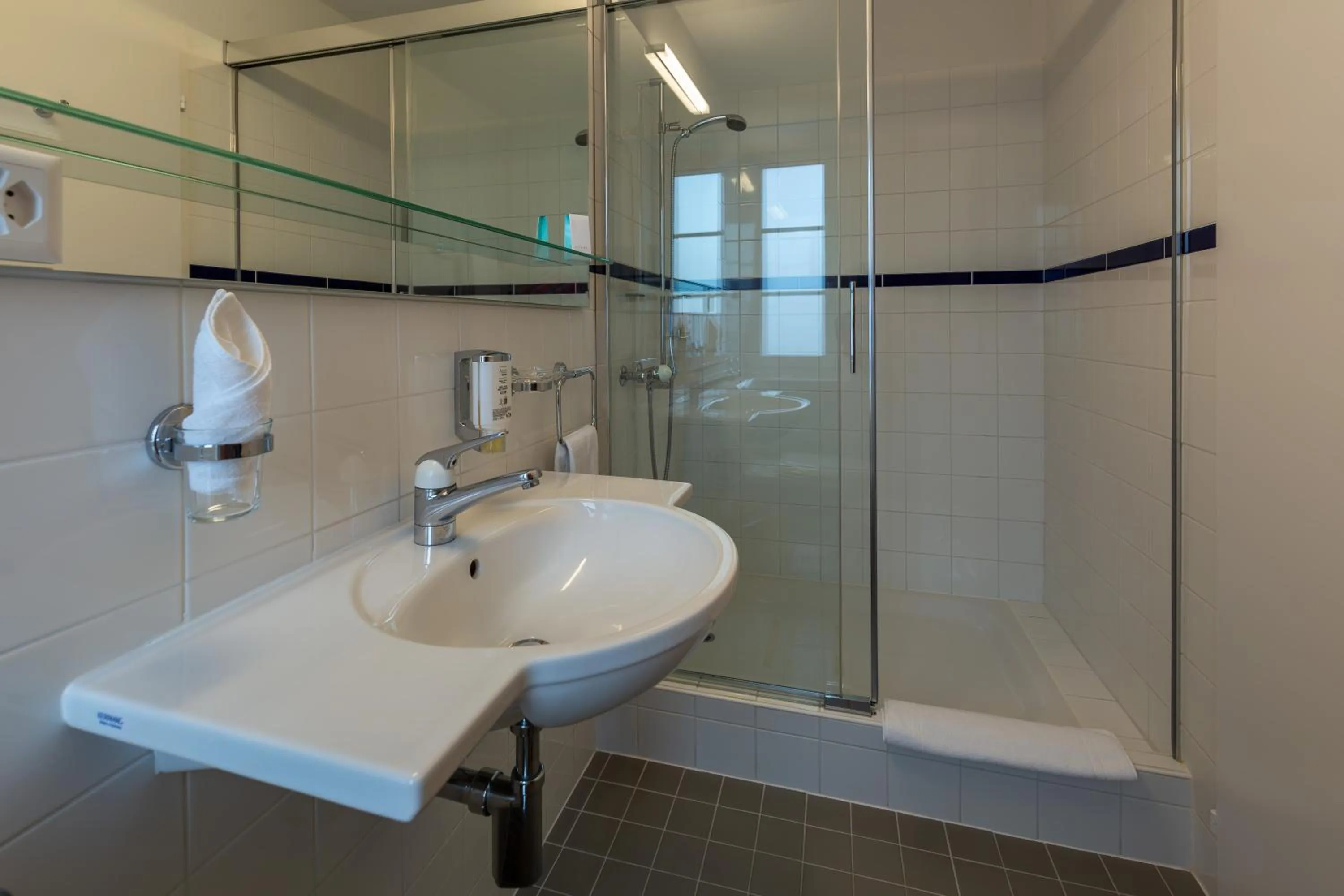 Shower in Hotel Kronenhof