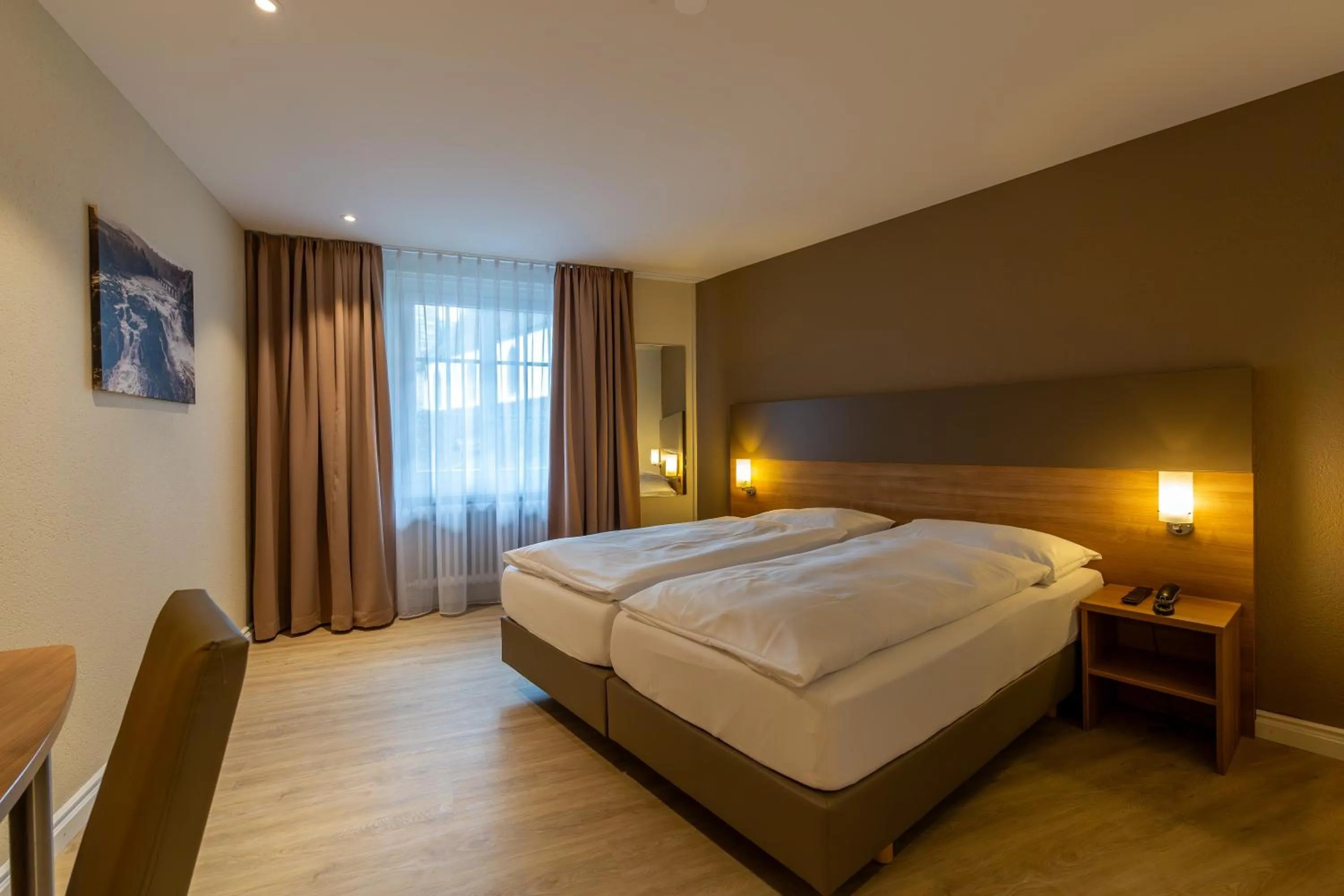 Bed in Hotel Kronenhof