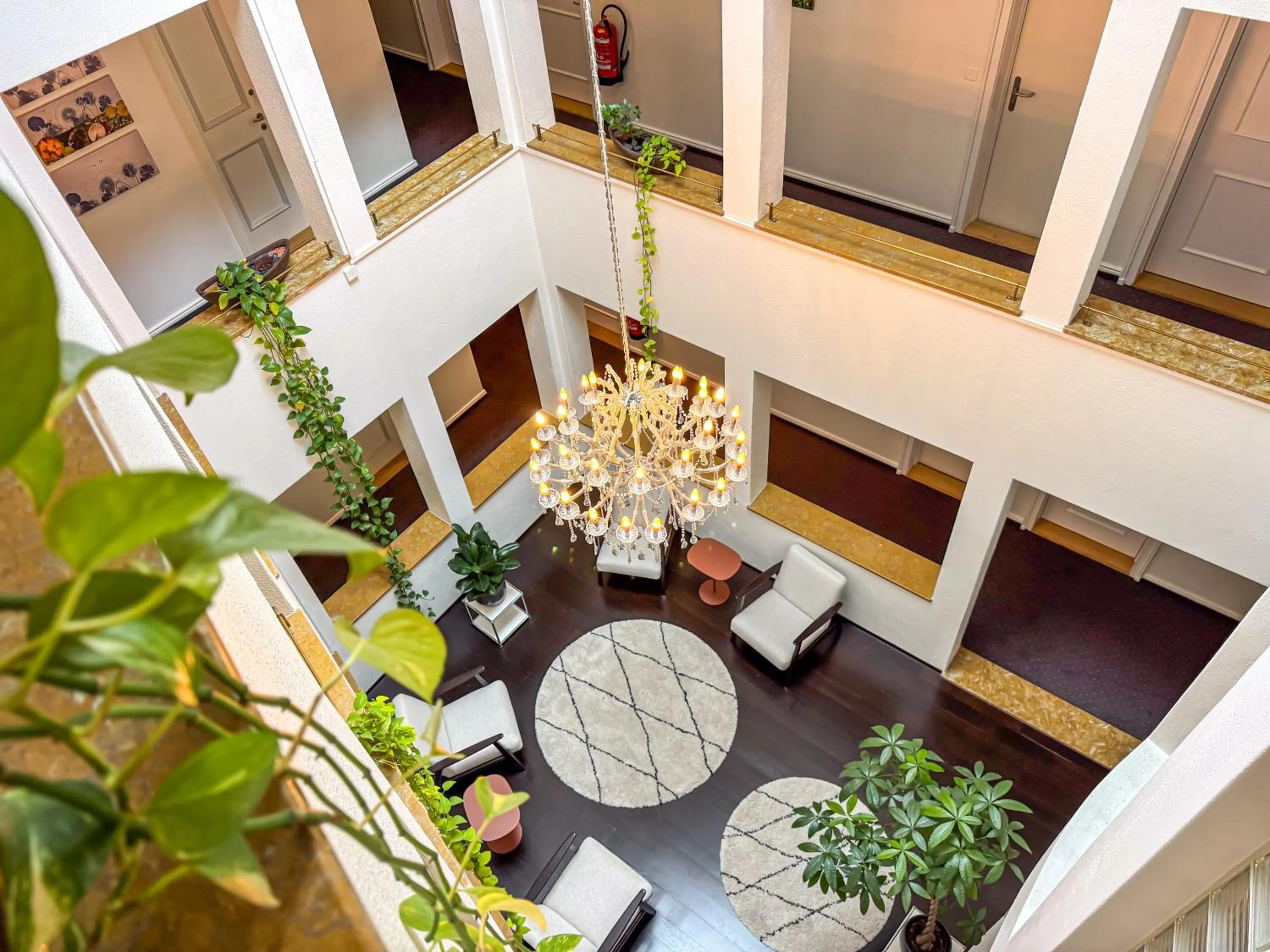 Patio in Hotel Kronenhof