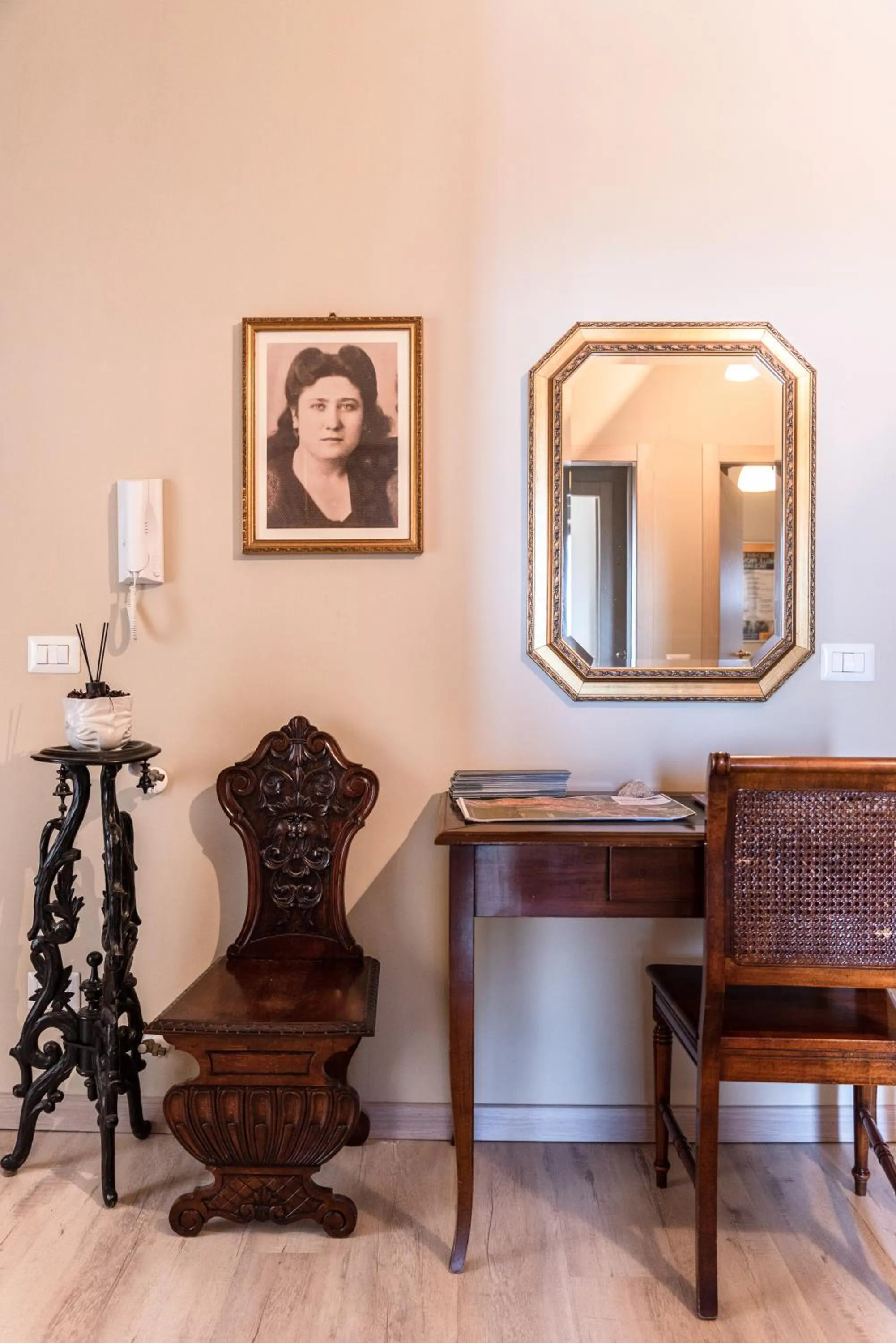 Lobby or reception in B&B La veranda di Tatta