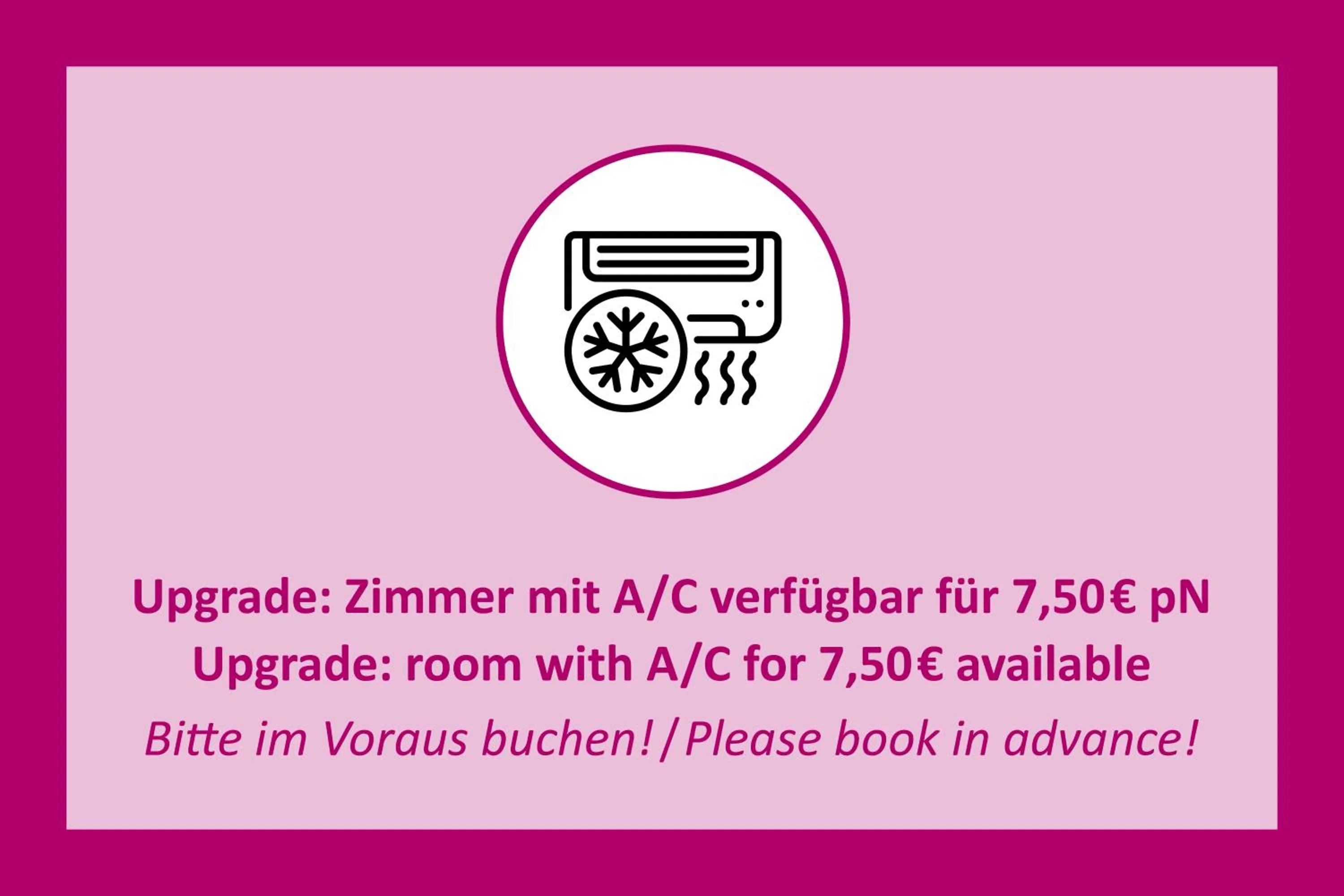 air conditioner in SchlafGut AppartementHotel