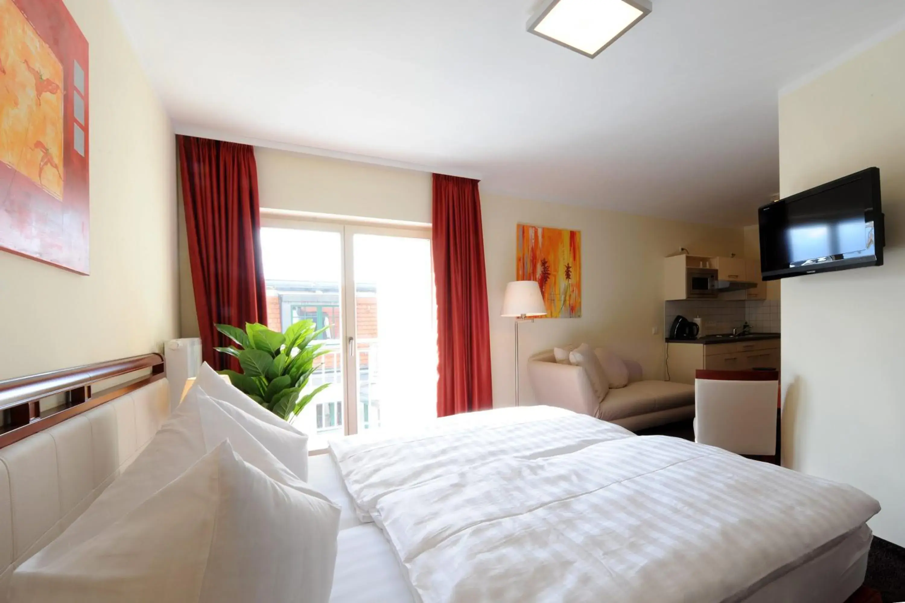 Decorative detail, Bed in SchlafGut AppartementHotel Decorative detail, Bed in SchlafGut AppartementHotel