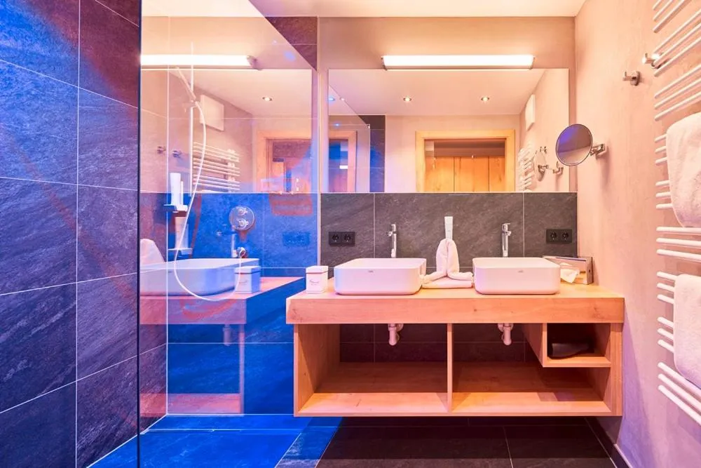 Shower in Bauernhof Hotel Oberschwarzach