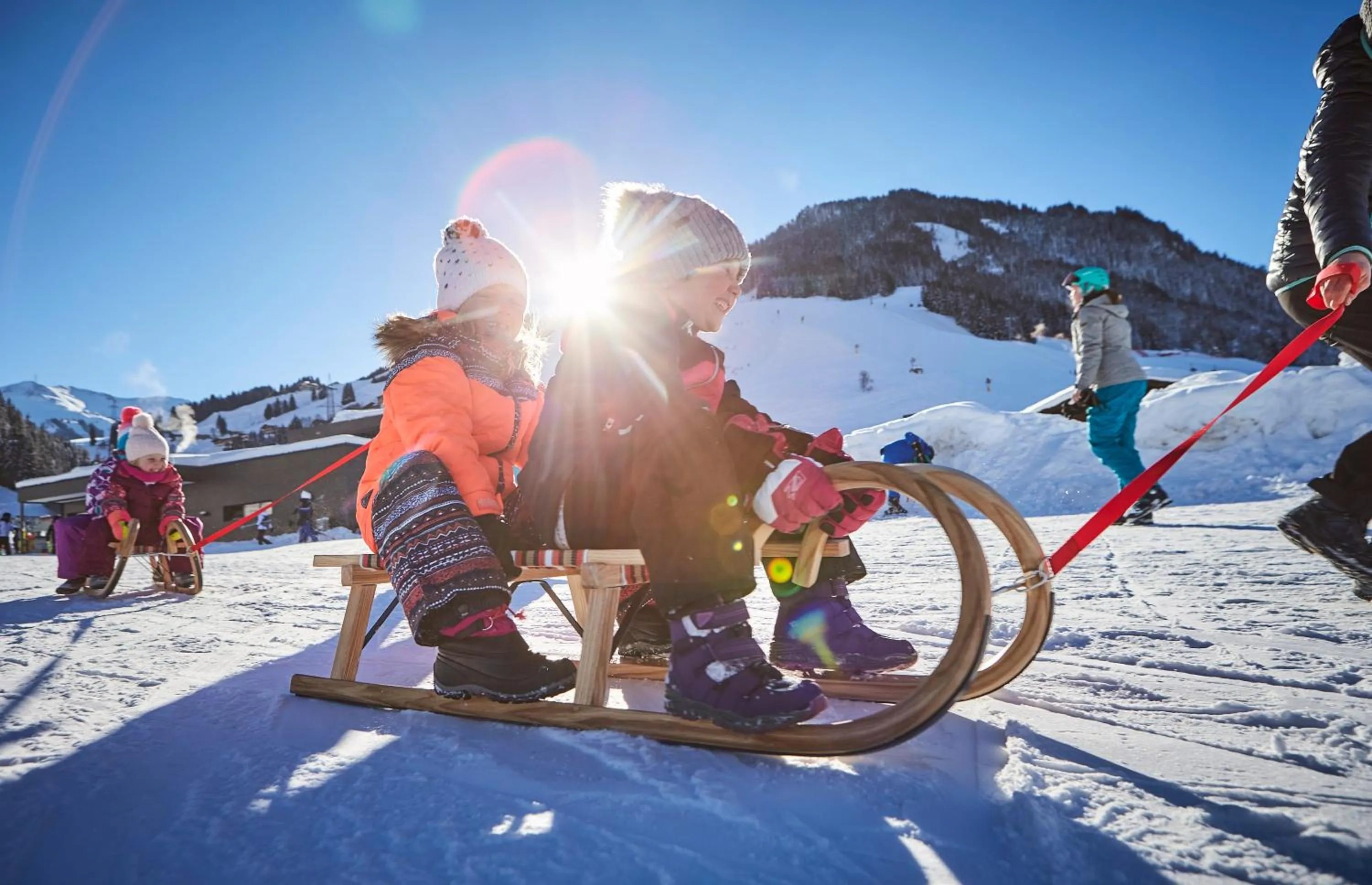 Winter in Bauernhof Hotel Oberschwarzach