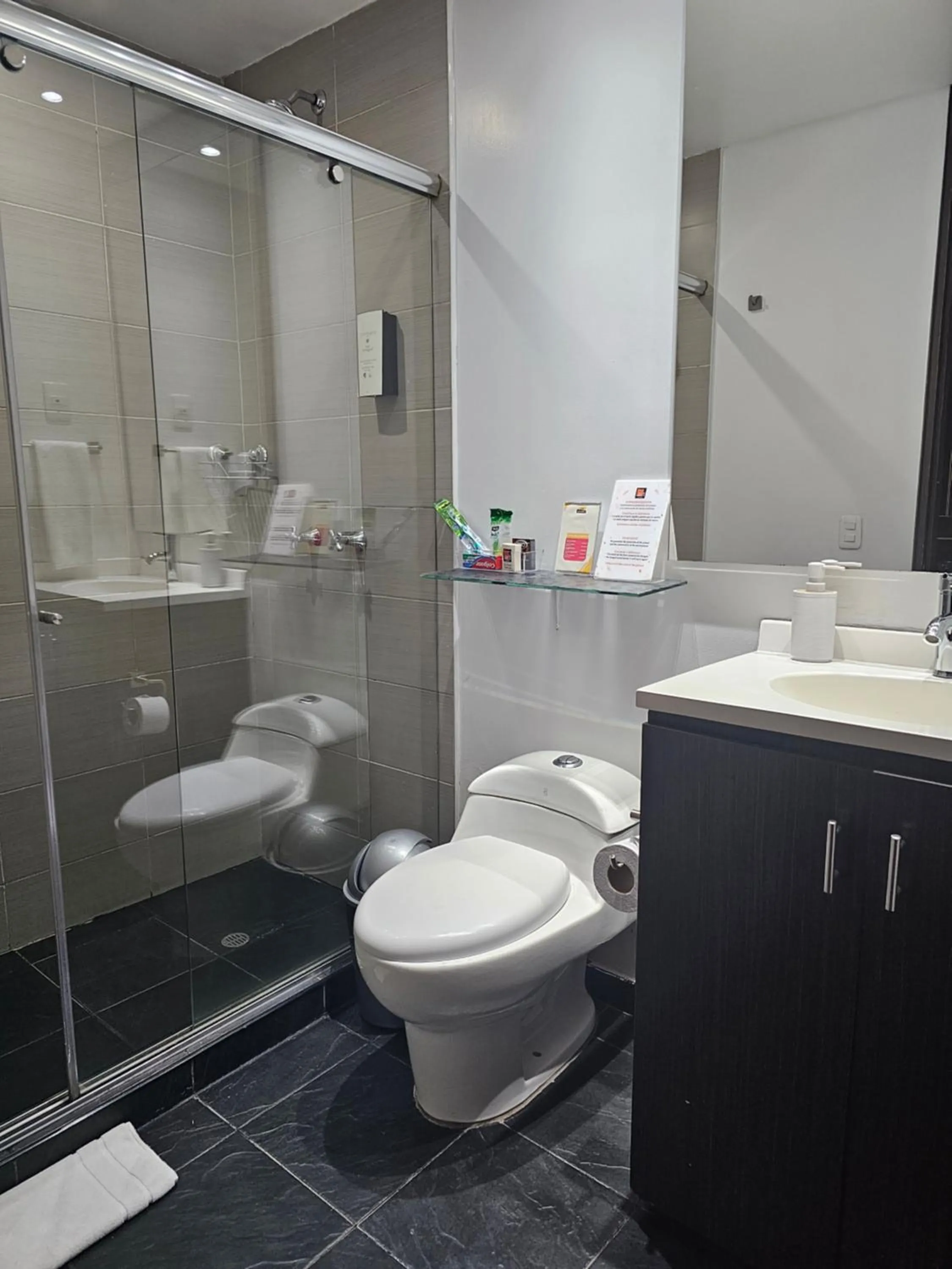 Toilet in Hotel 104 Art Suites