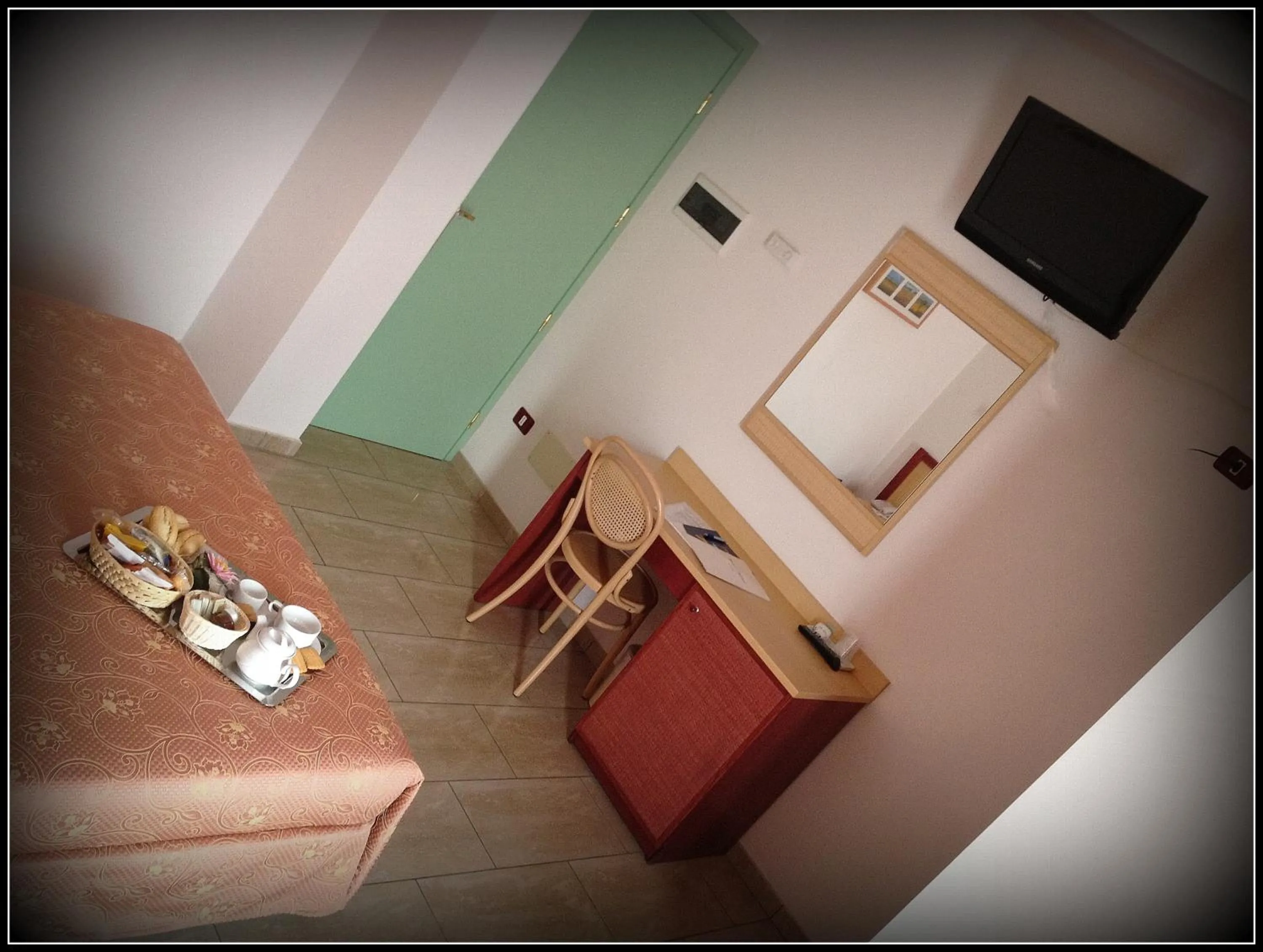 Bed in Hotel Mistral