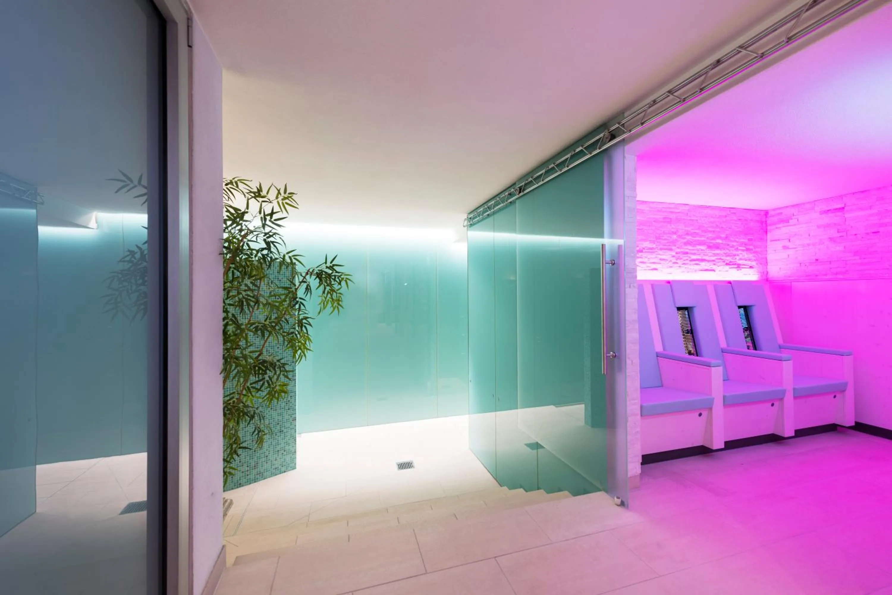 Sauna, Bed in Hotel Angelika