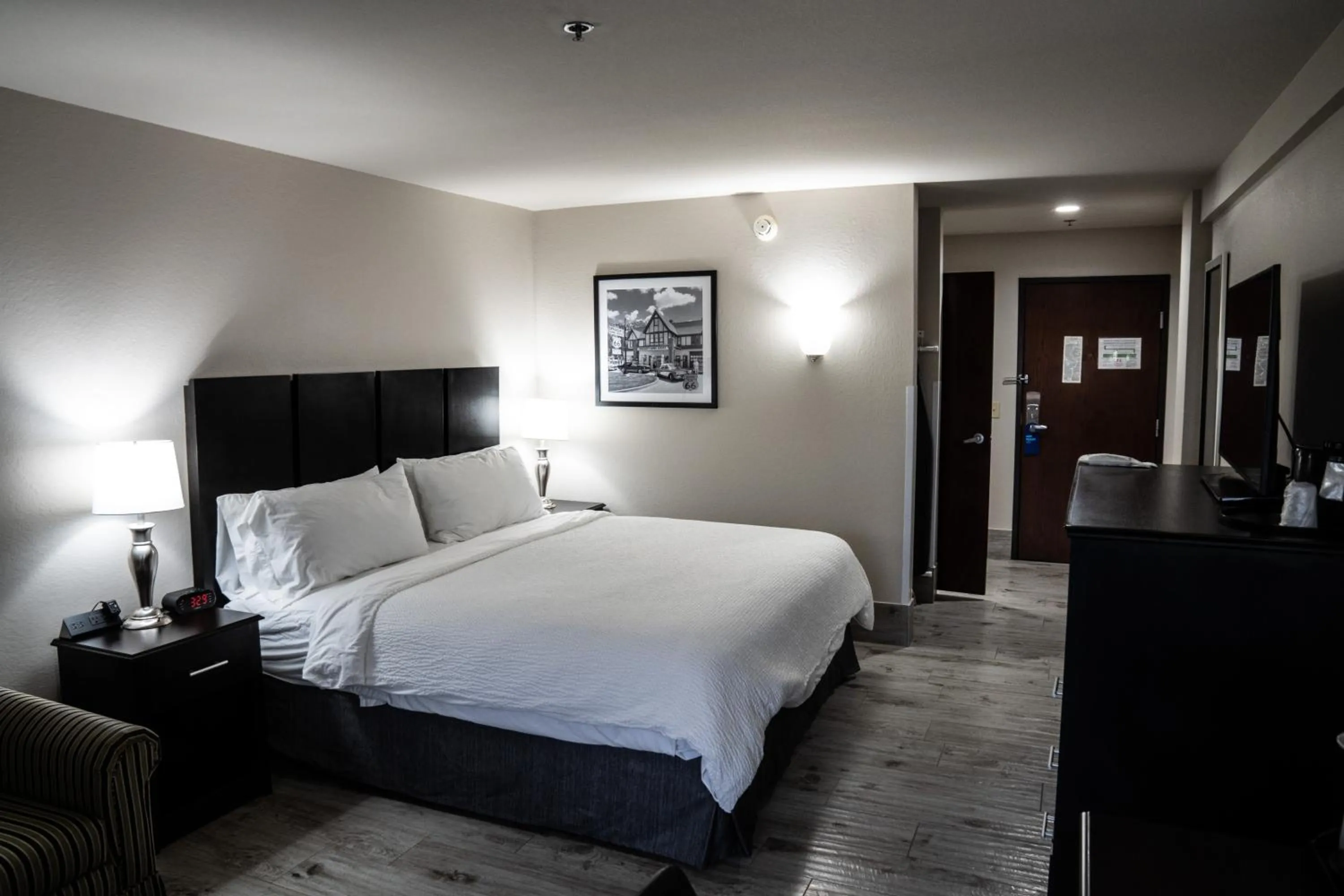 Bed in Lucille's Hotel, Restaurant, & Bar