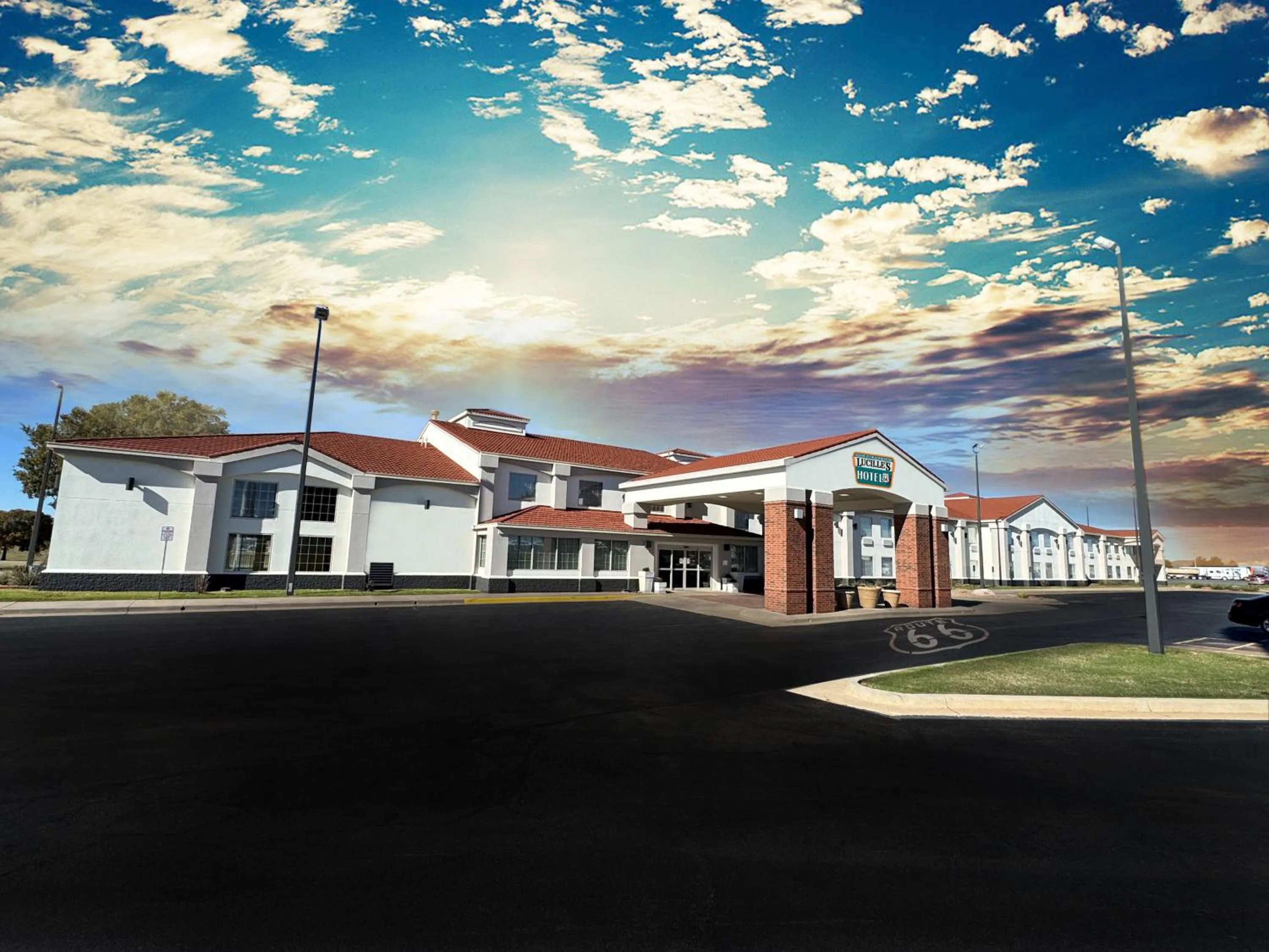 Property building in Lucille's Hotel, Restaurant, & Bar