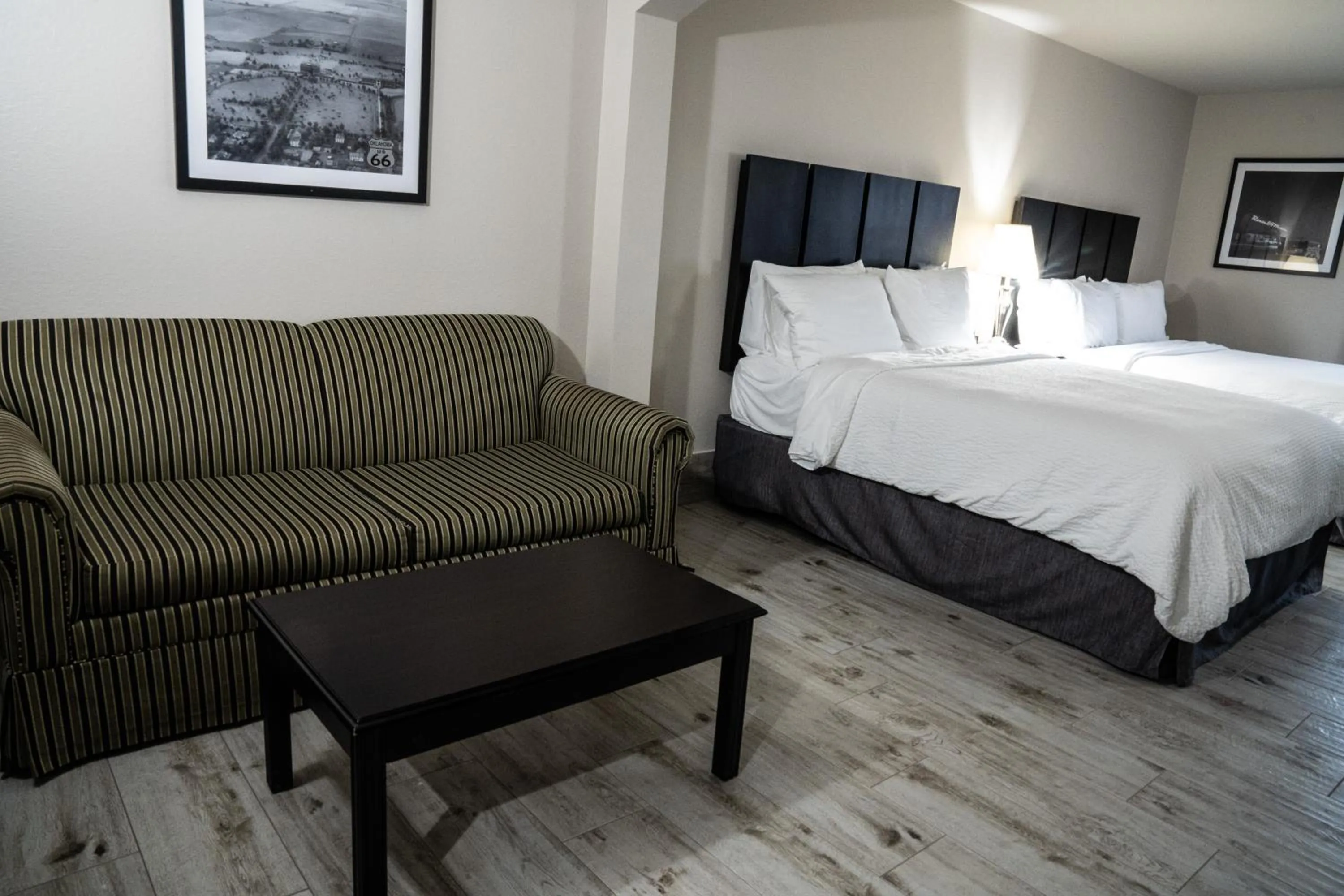 Bed in Lucille's Hotel, Restaurant, & Bar