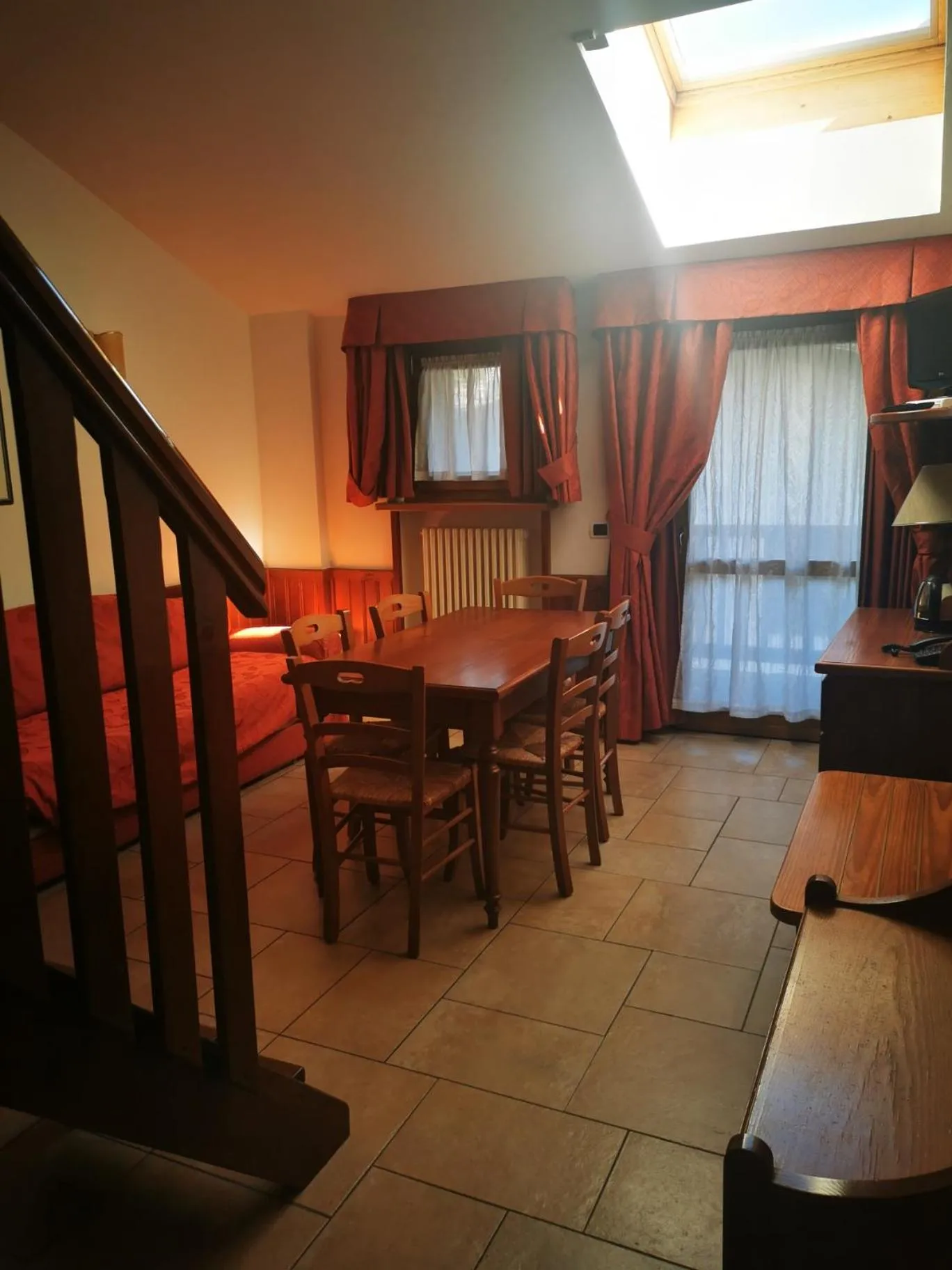 Living room in Residence Le Grand Chalet