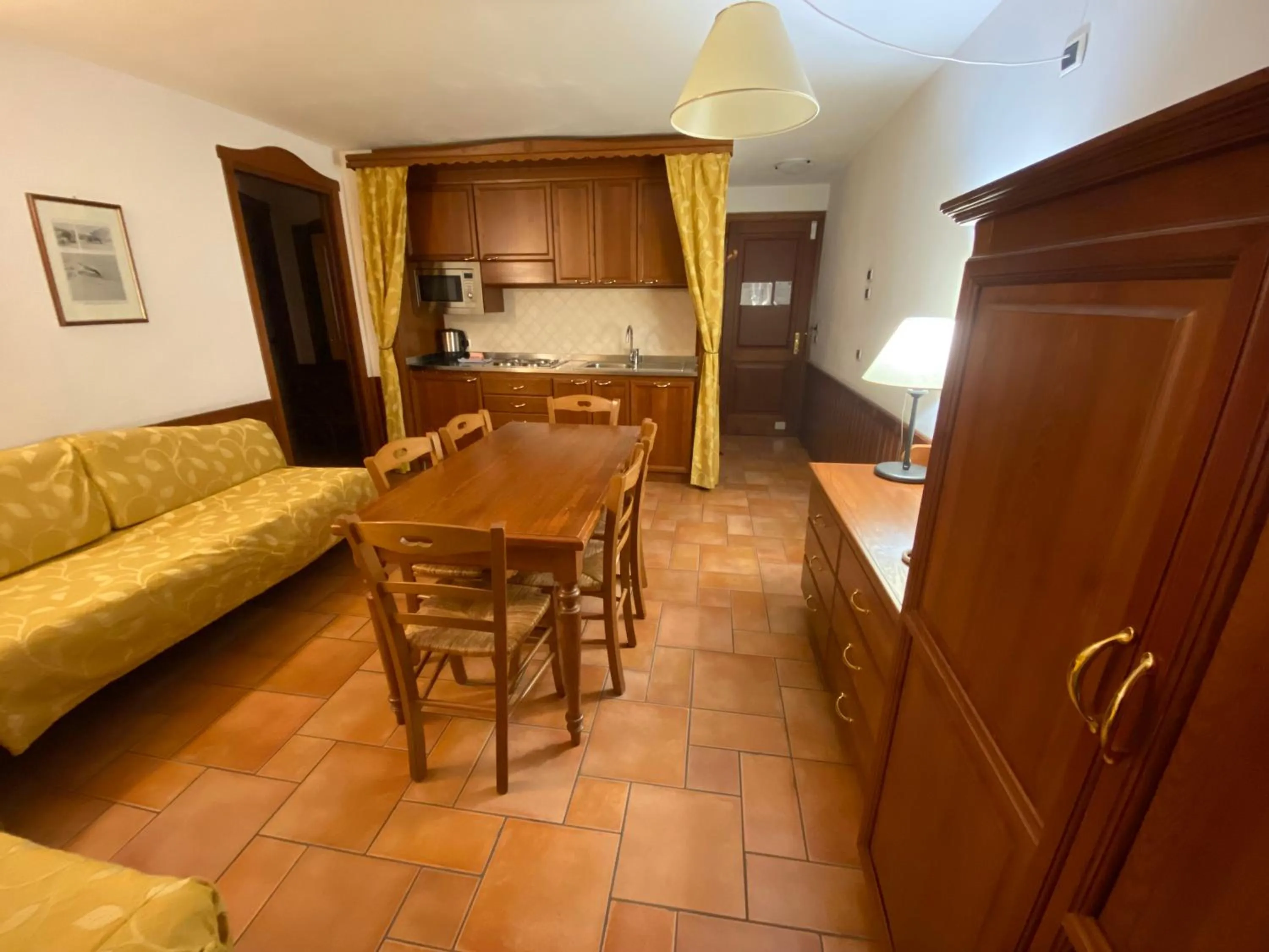 Kitchen or kitchenette in Residence Le Grand Chalet