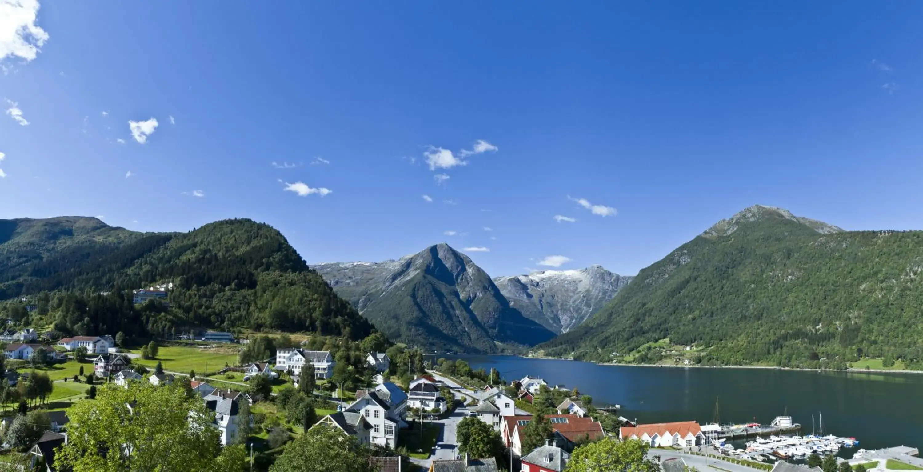 Mountain view in Kviknes Hotel Mountain view in Kviknes Hotel