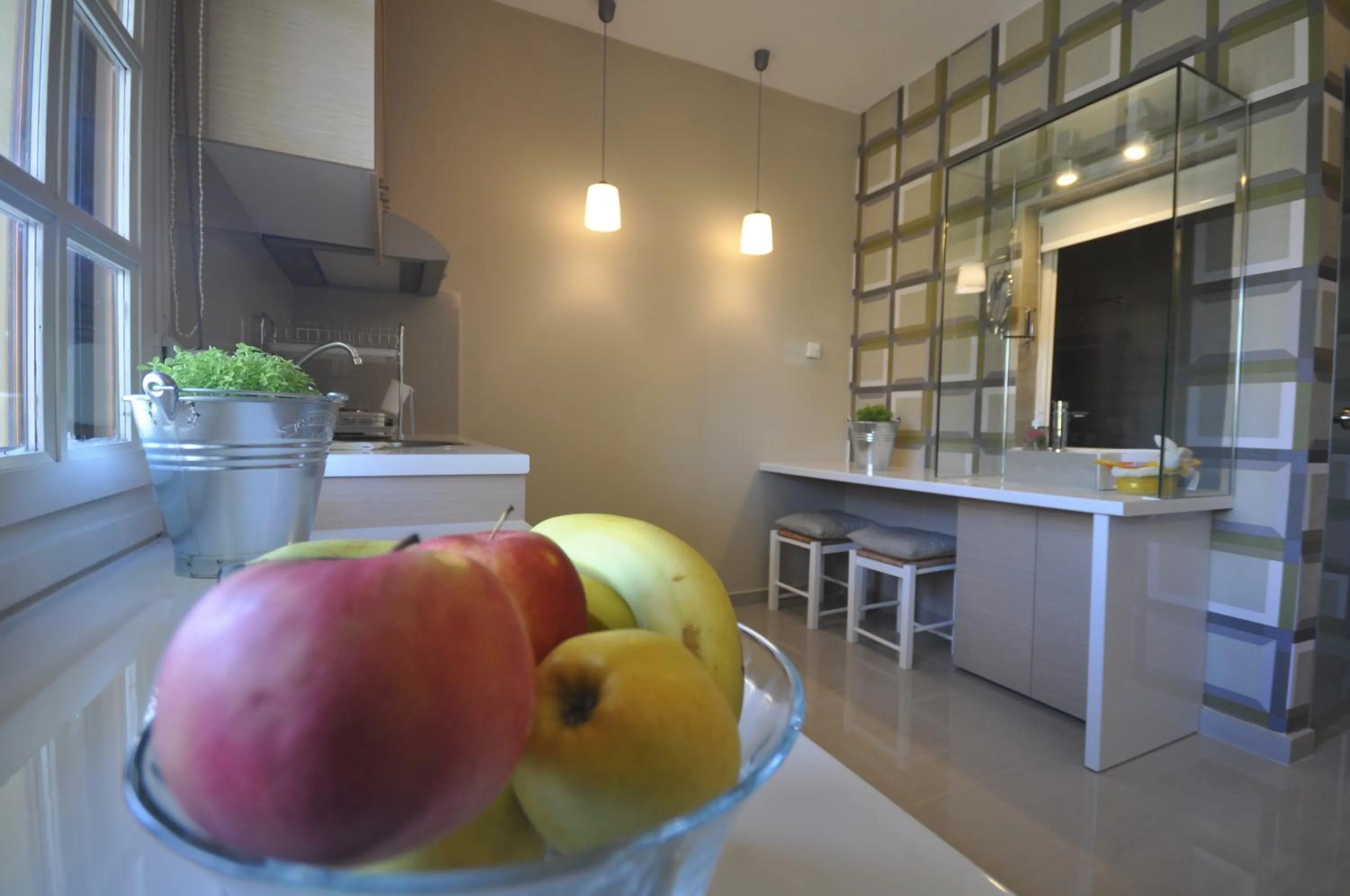 Kitchen or kitchenette in Ariadnes Holiday Accommodation