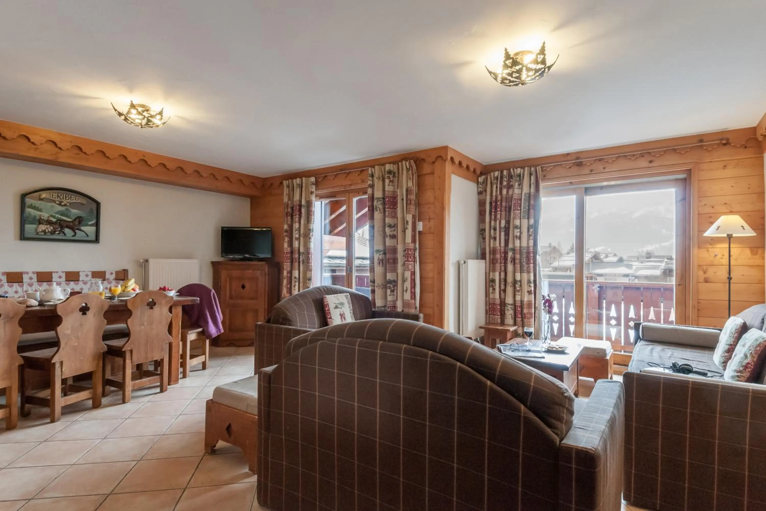 Communal lounge/ TV room in Résidence Pierre & Vacances Premium Les Fermes De Méribel