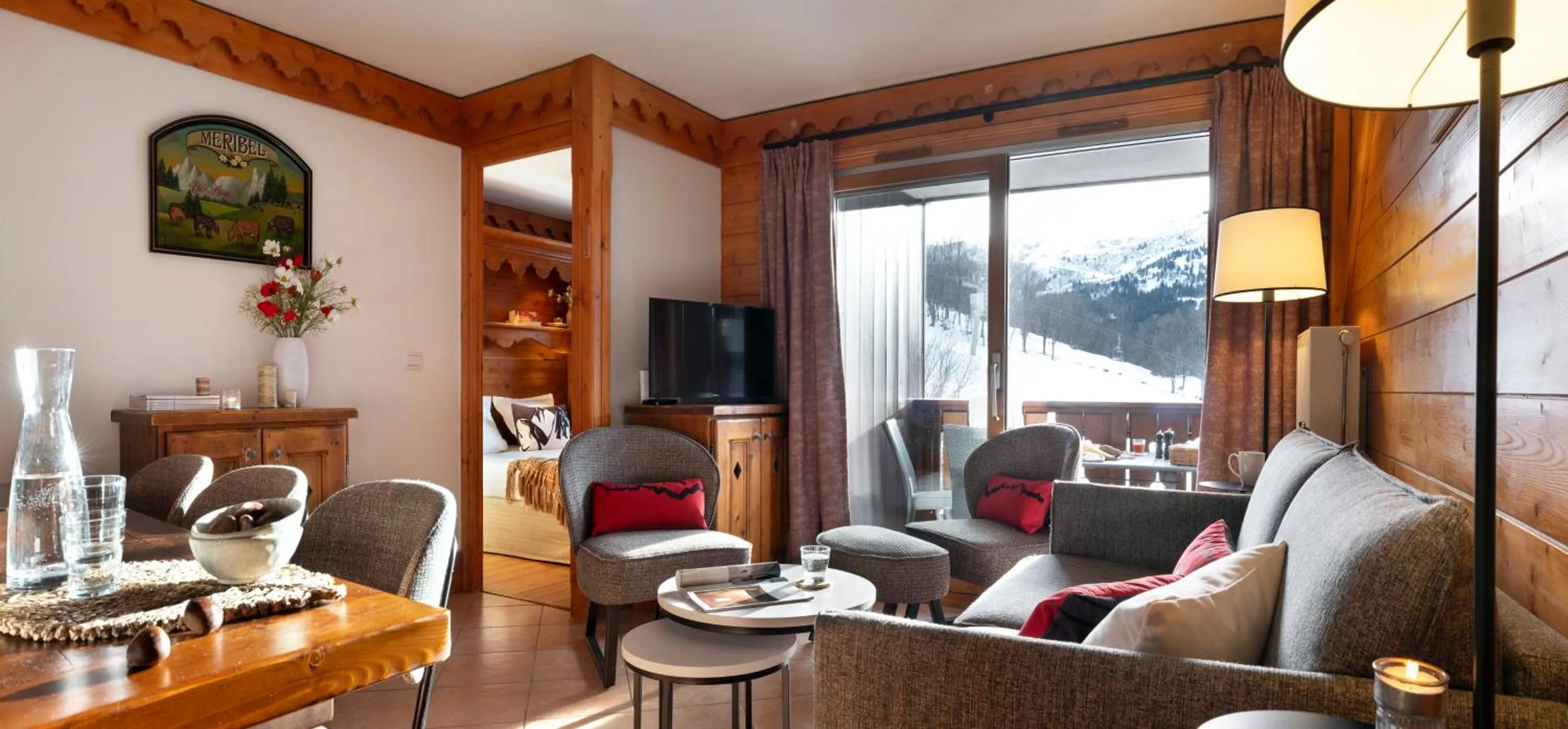 TV and multimedia in Résidence Pierre & Vacances Premium Les Fermes De Méribel