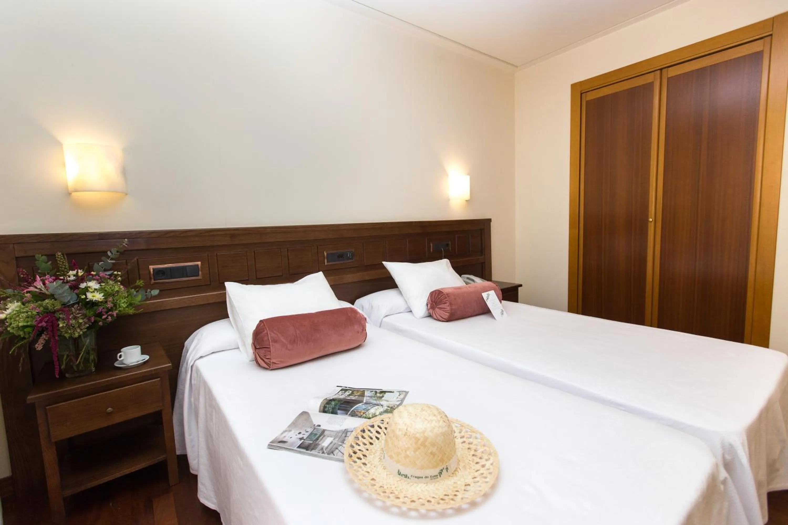 Bed in Hotel Garelos Betanzos