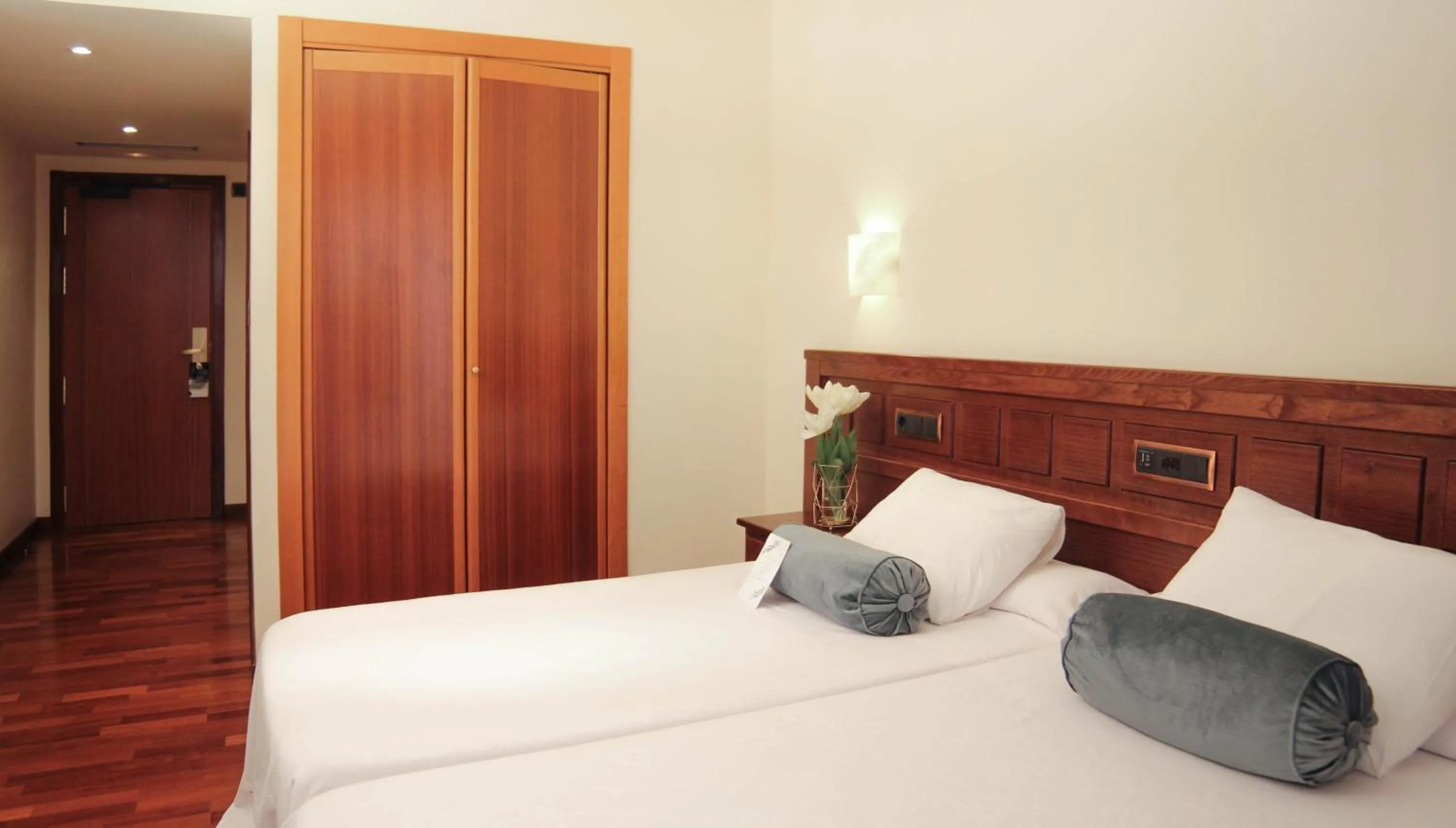 Bed in Hotel Garelos Betanzos