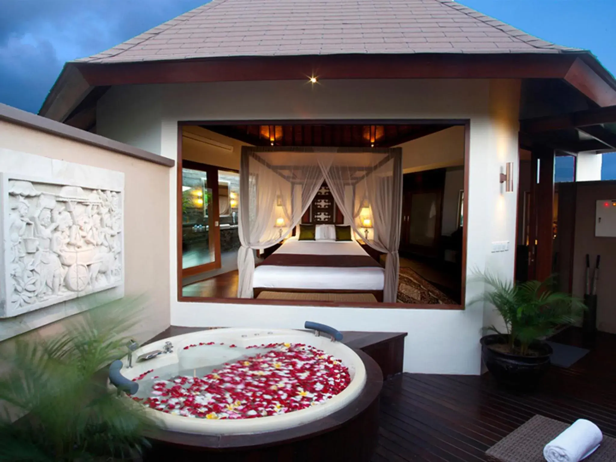 Bird's eye view, Bed in Kanishka Villas Bird's eye view, Bed in Kanishka Villas