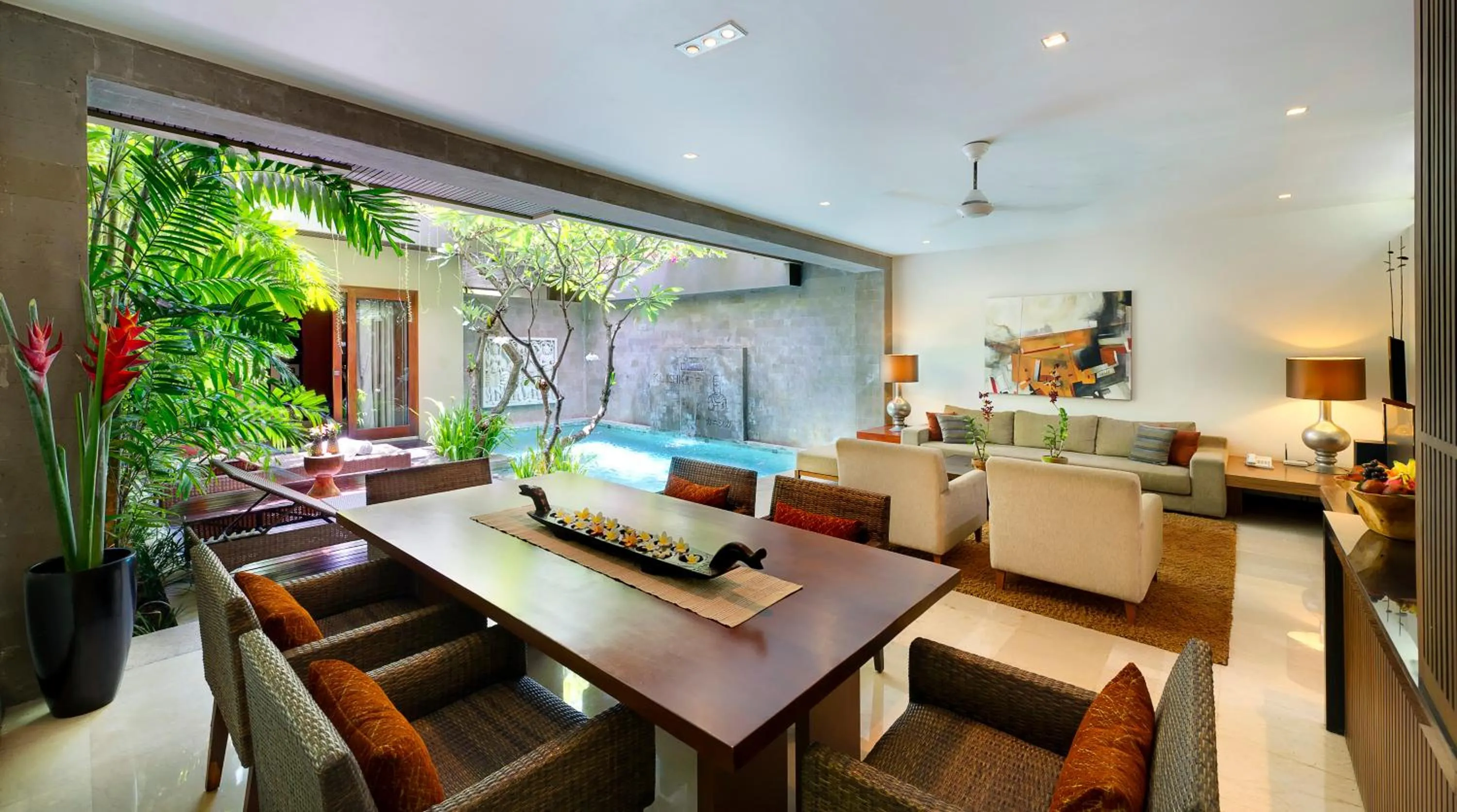 Dining area in Kanishka Villas