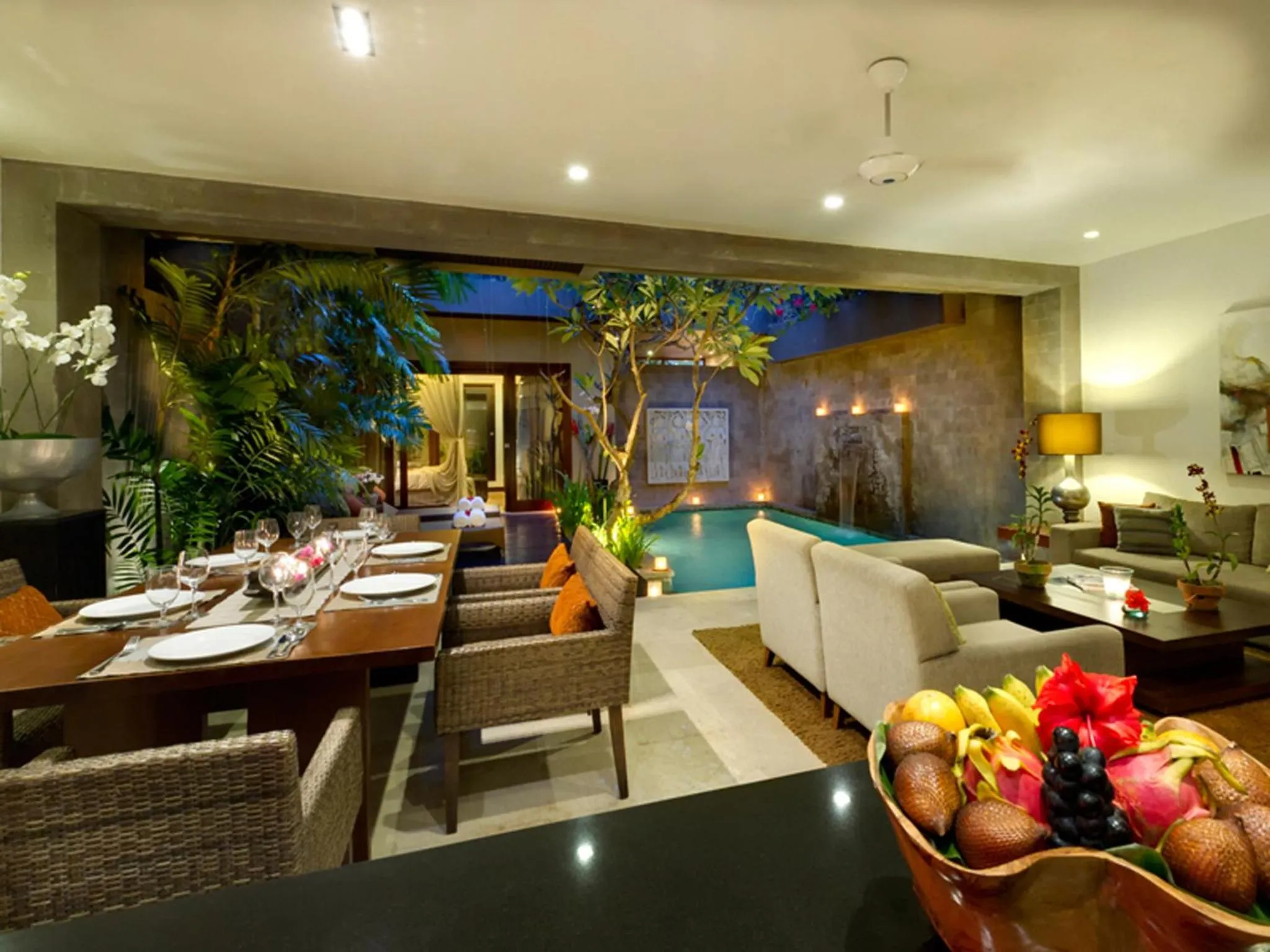 Dining area in Kanishka Villas