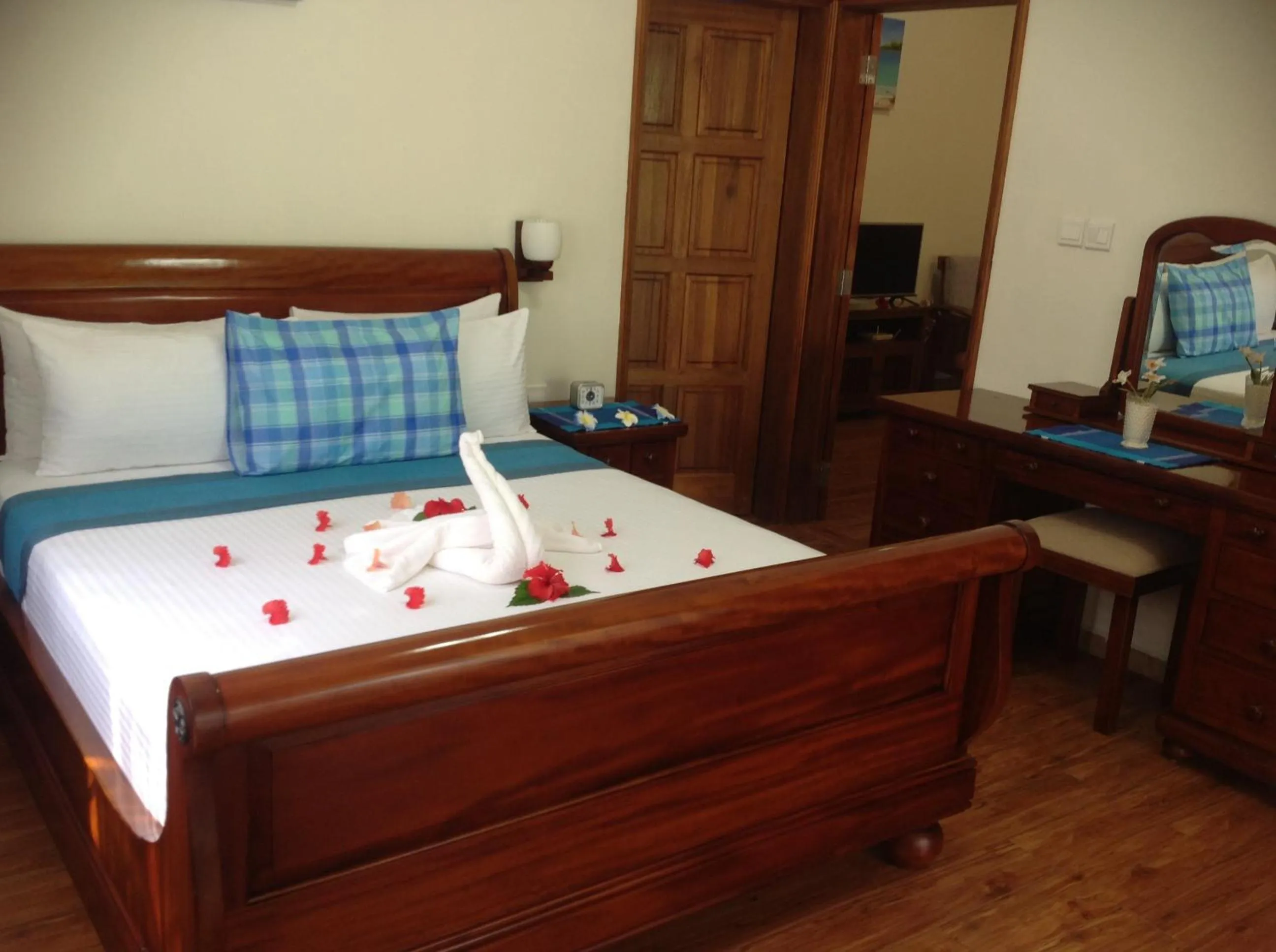 Bed in Seashell Beach Villa