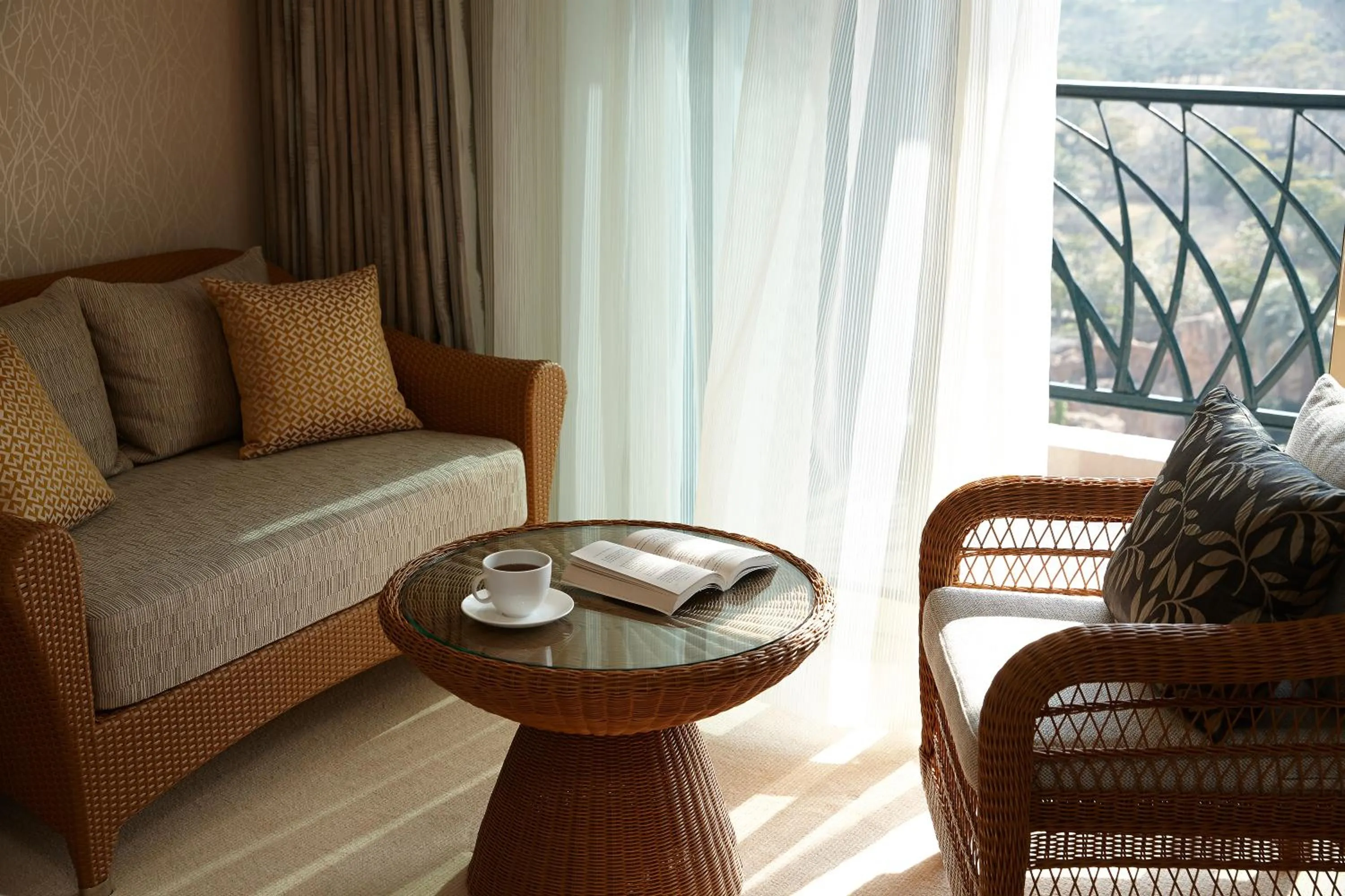 Seating area in Lotte Hotel Jeju