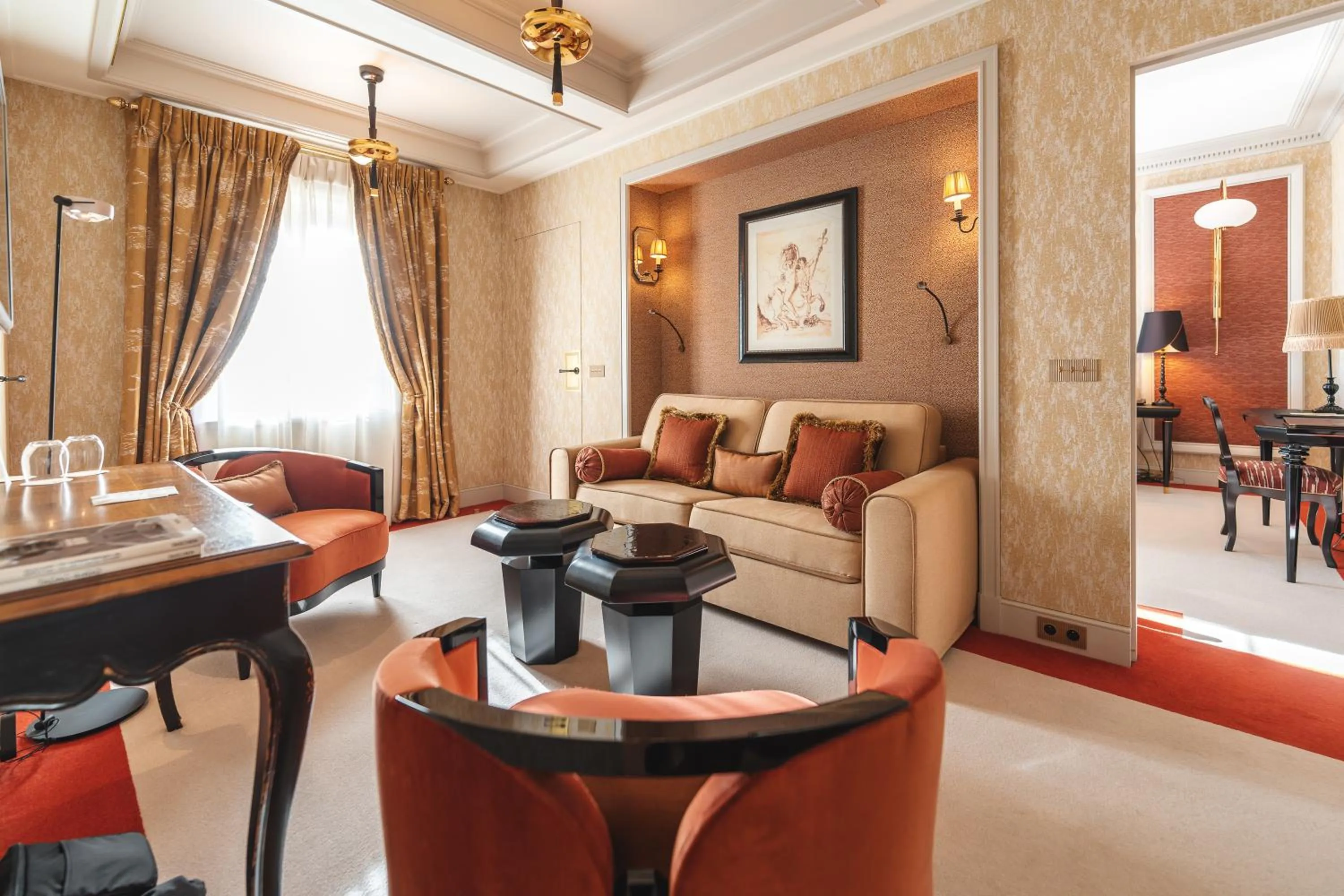 Living room in Hôtel de Pavie