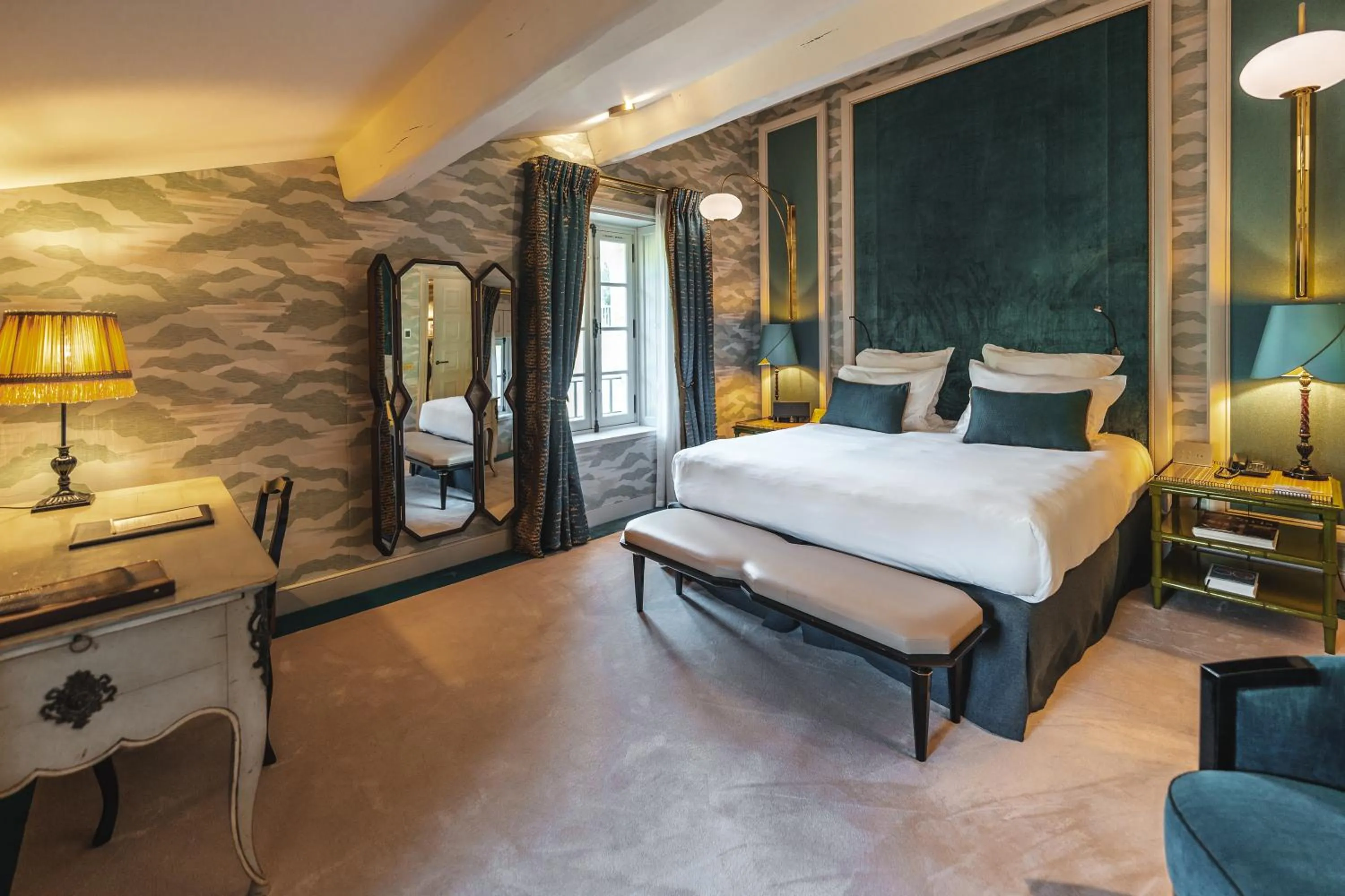 Bedroom, Bed in Hôtel de Pavie