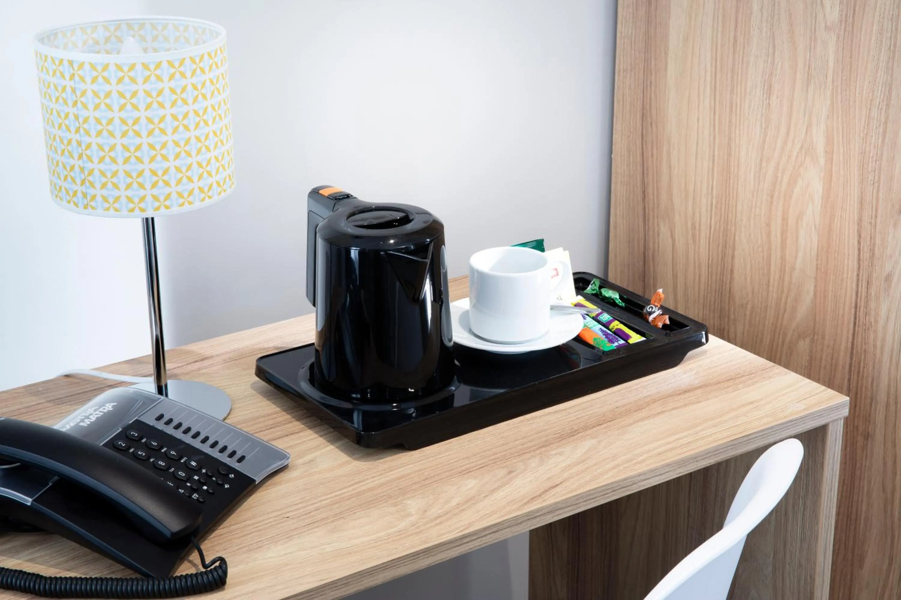 Coffee/tea facilities in Hôtel Moulin Vert