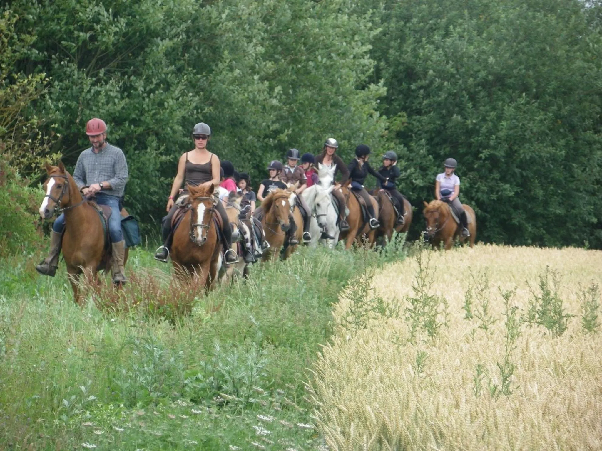 Horse-riding in Demeure de Flore