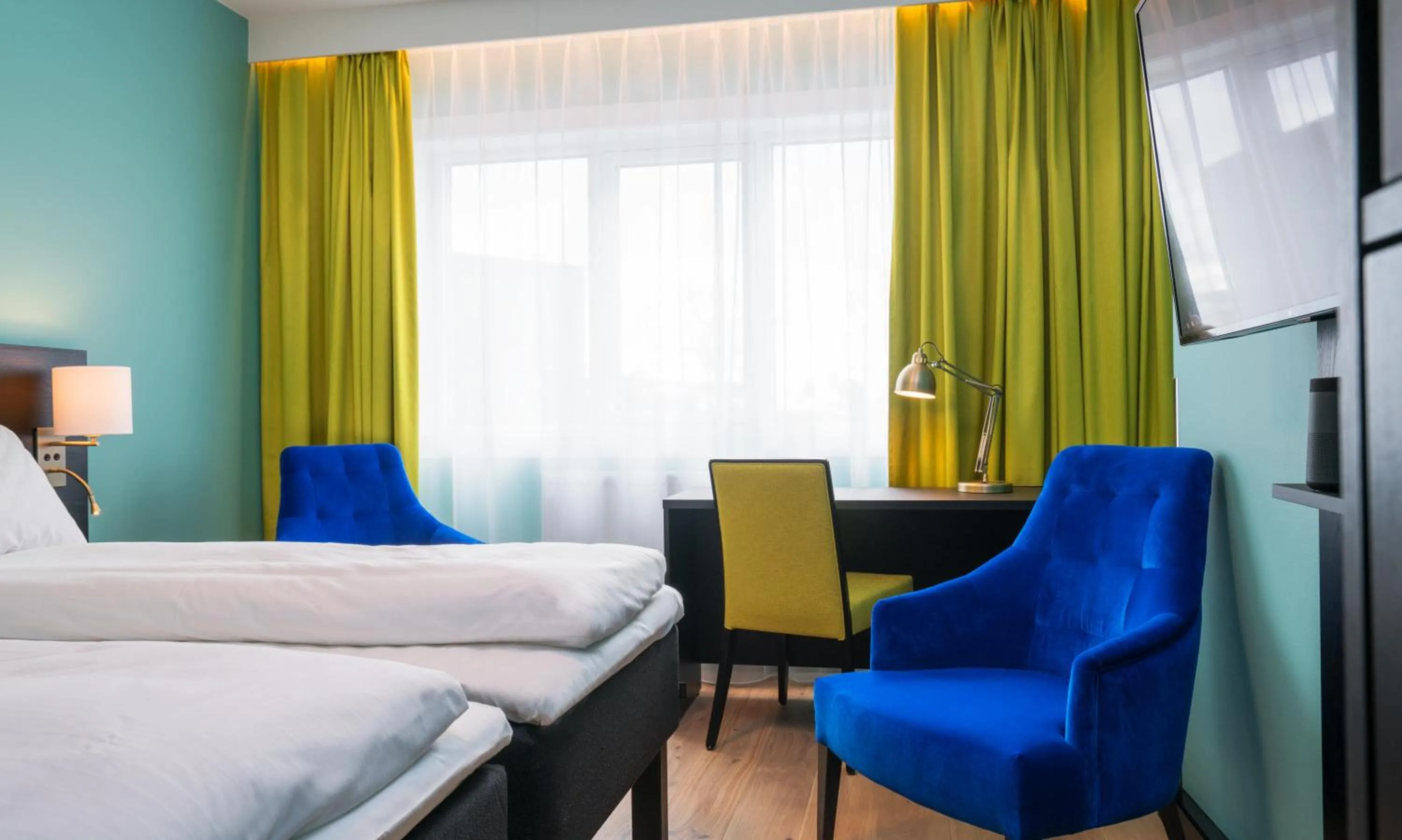 Bed in Thon Hotel Europa