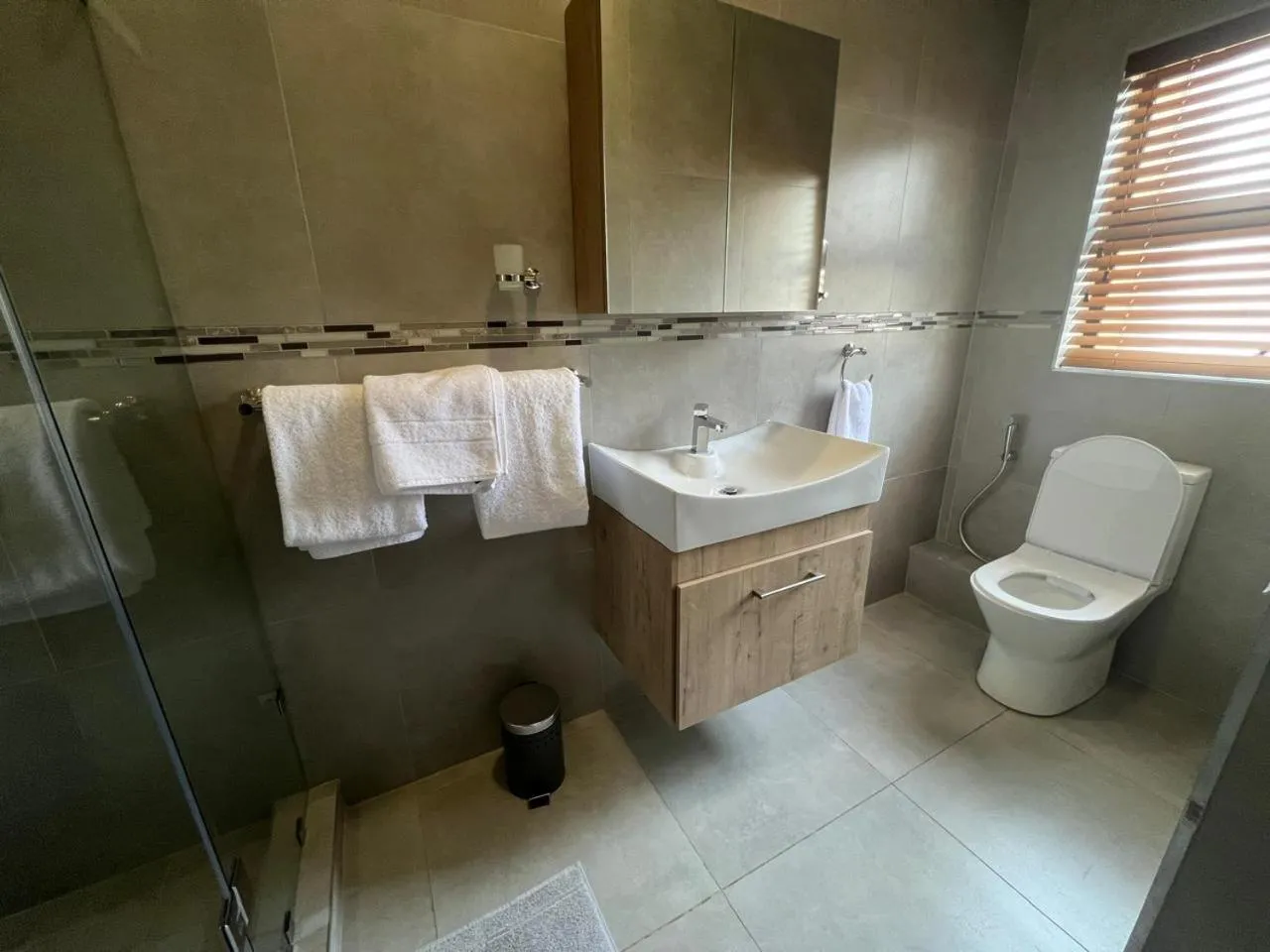 Shower in Camelot Guest House & Apartments