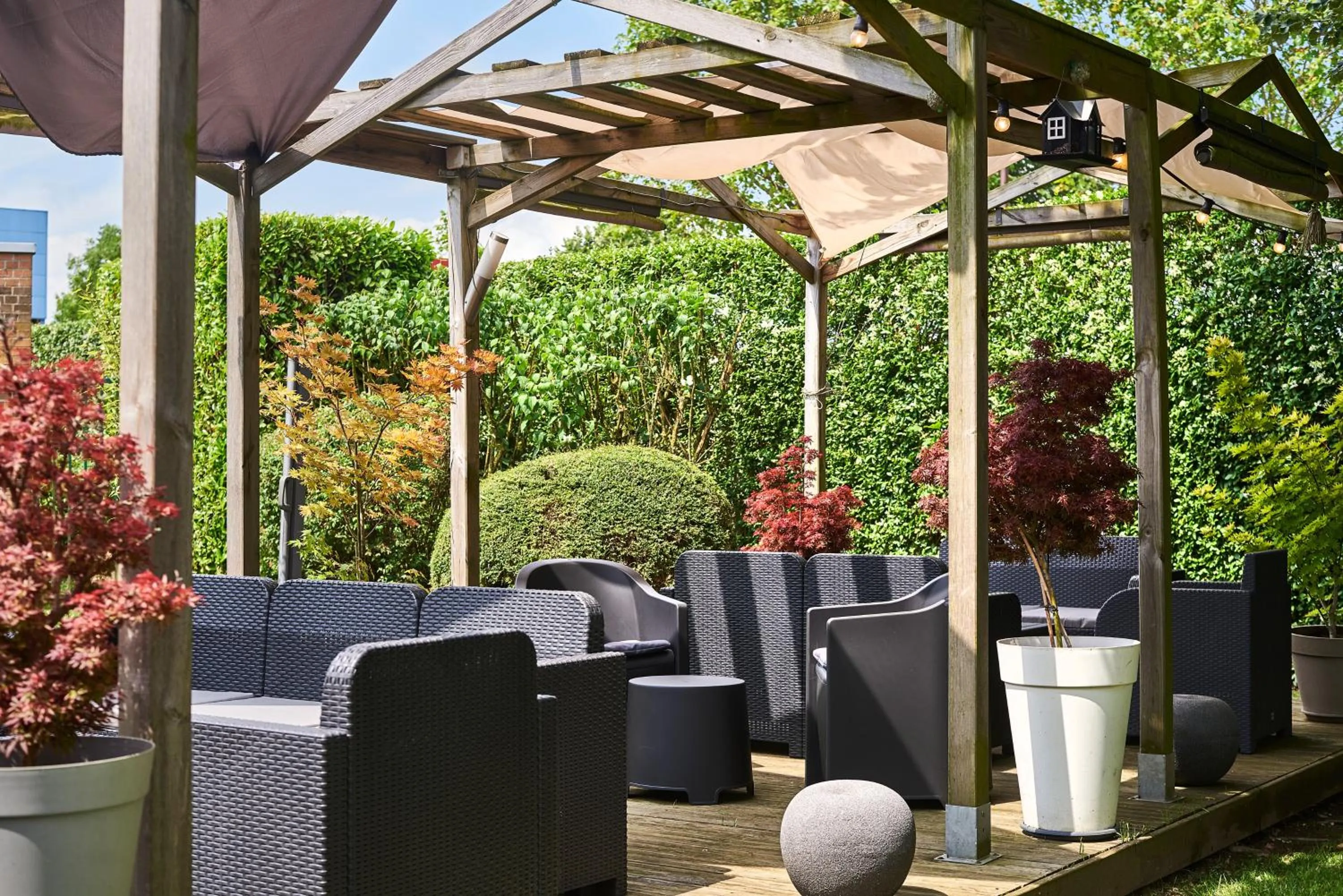 Patio in Hôtel Agena