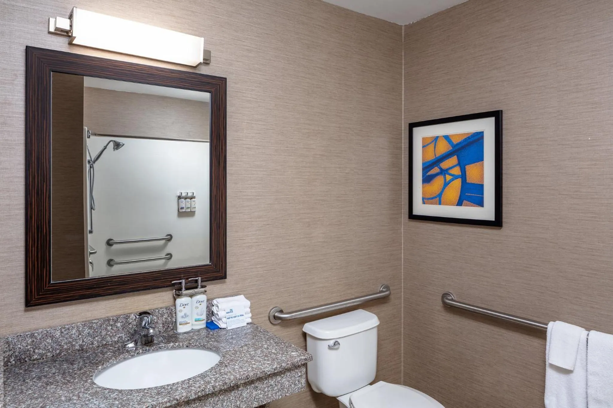 Bathroom in Holiday Inn Express Hotel & Suites St. Louis West-O'Fallon by IHG