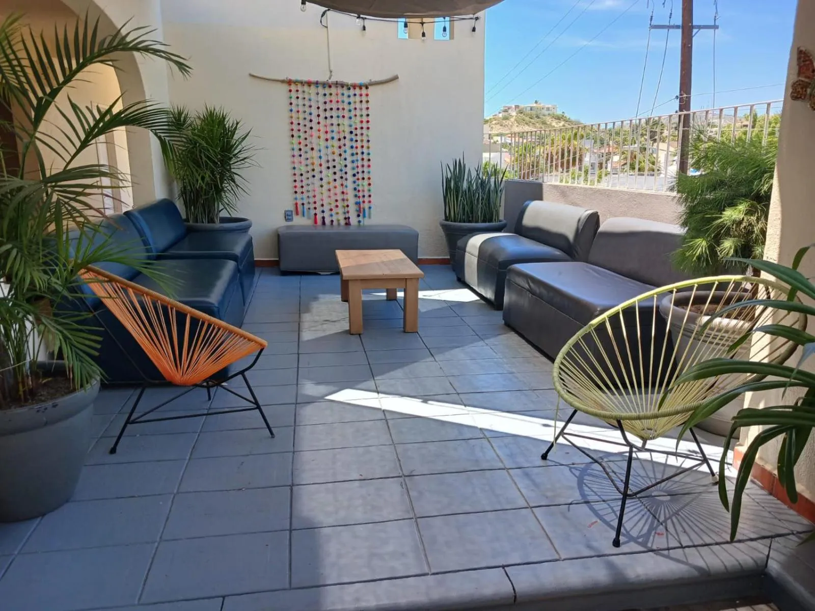 Seating area in Suites Las Palmas