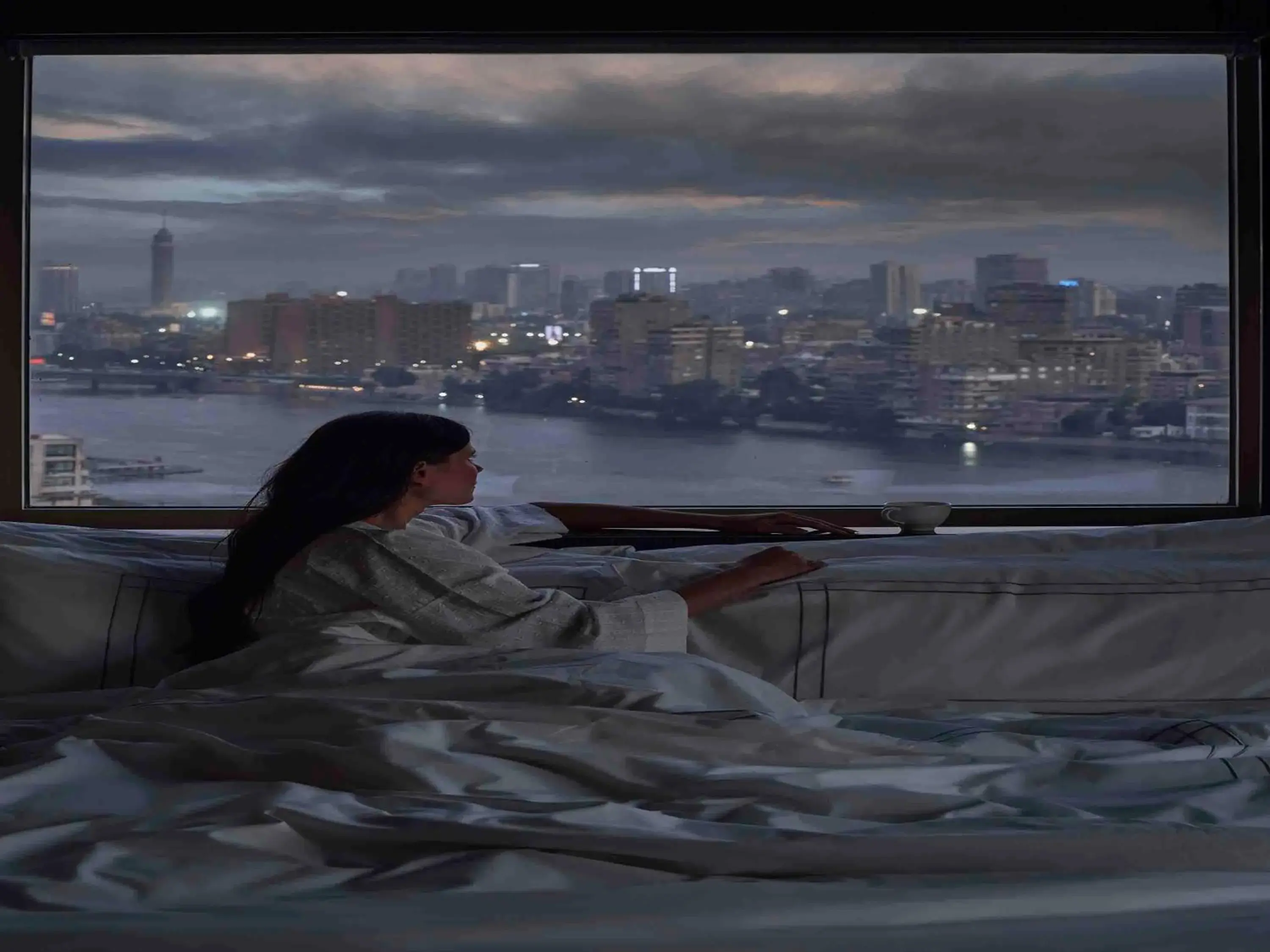 Bedroom in Fairmont Nile City Bedroom in Fairmont Nile City