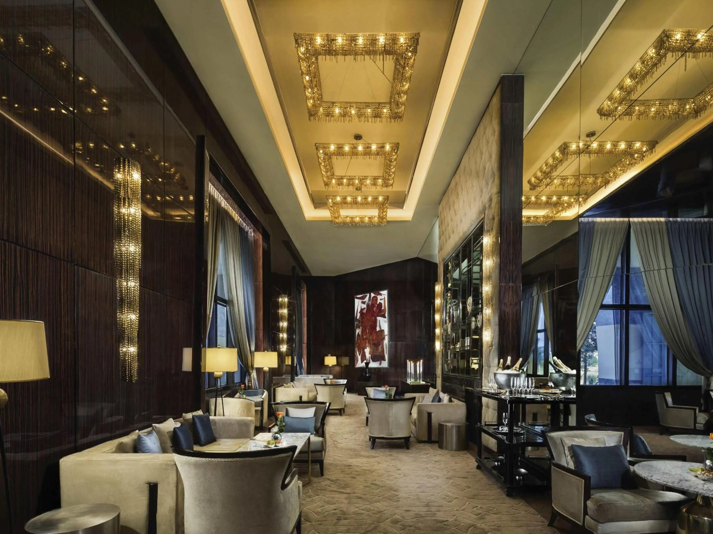 Lounge or bar in Fairmont Nile City