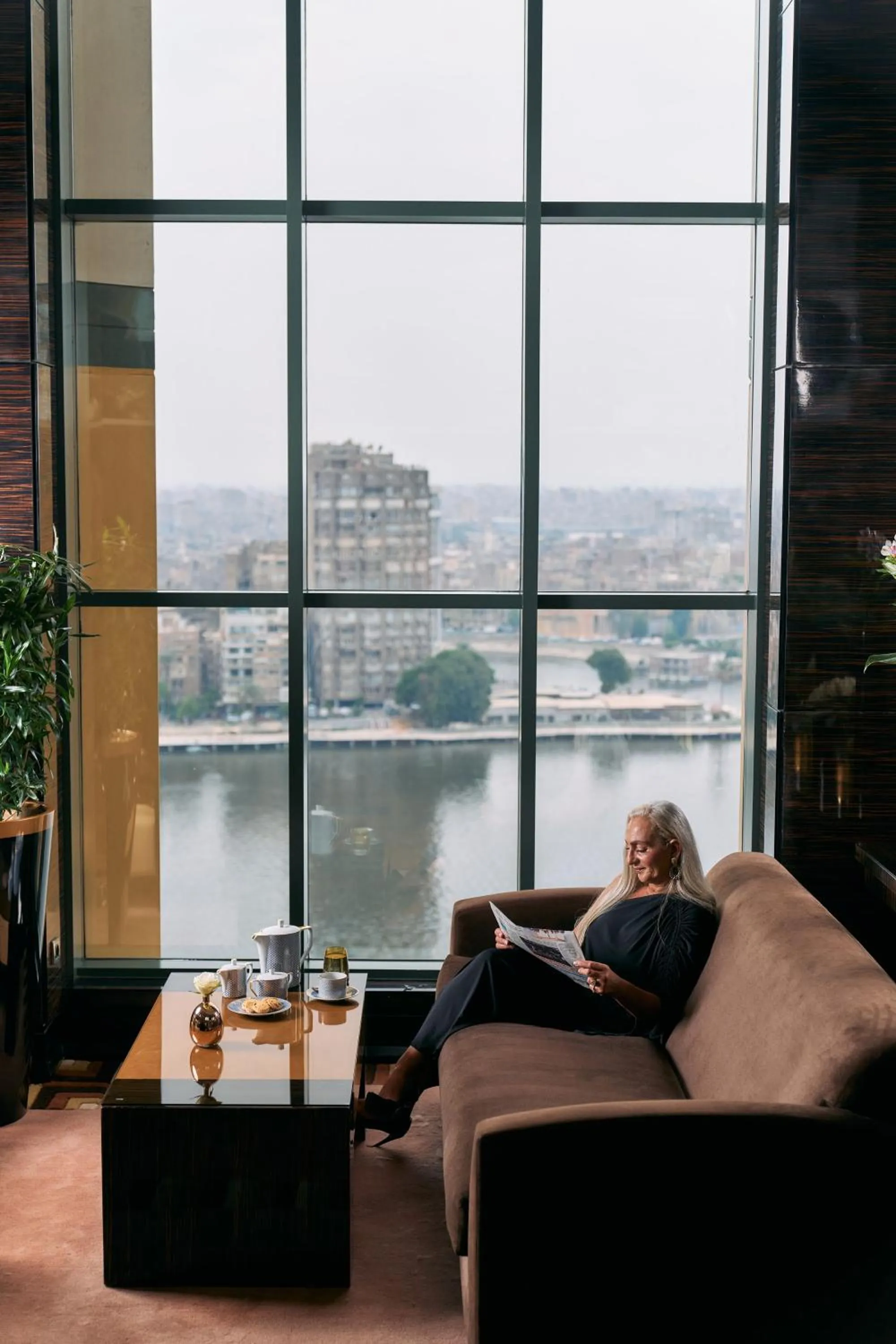 Lounge or bar in Fairmont Nile City