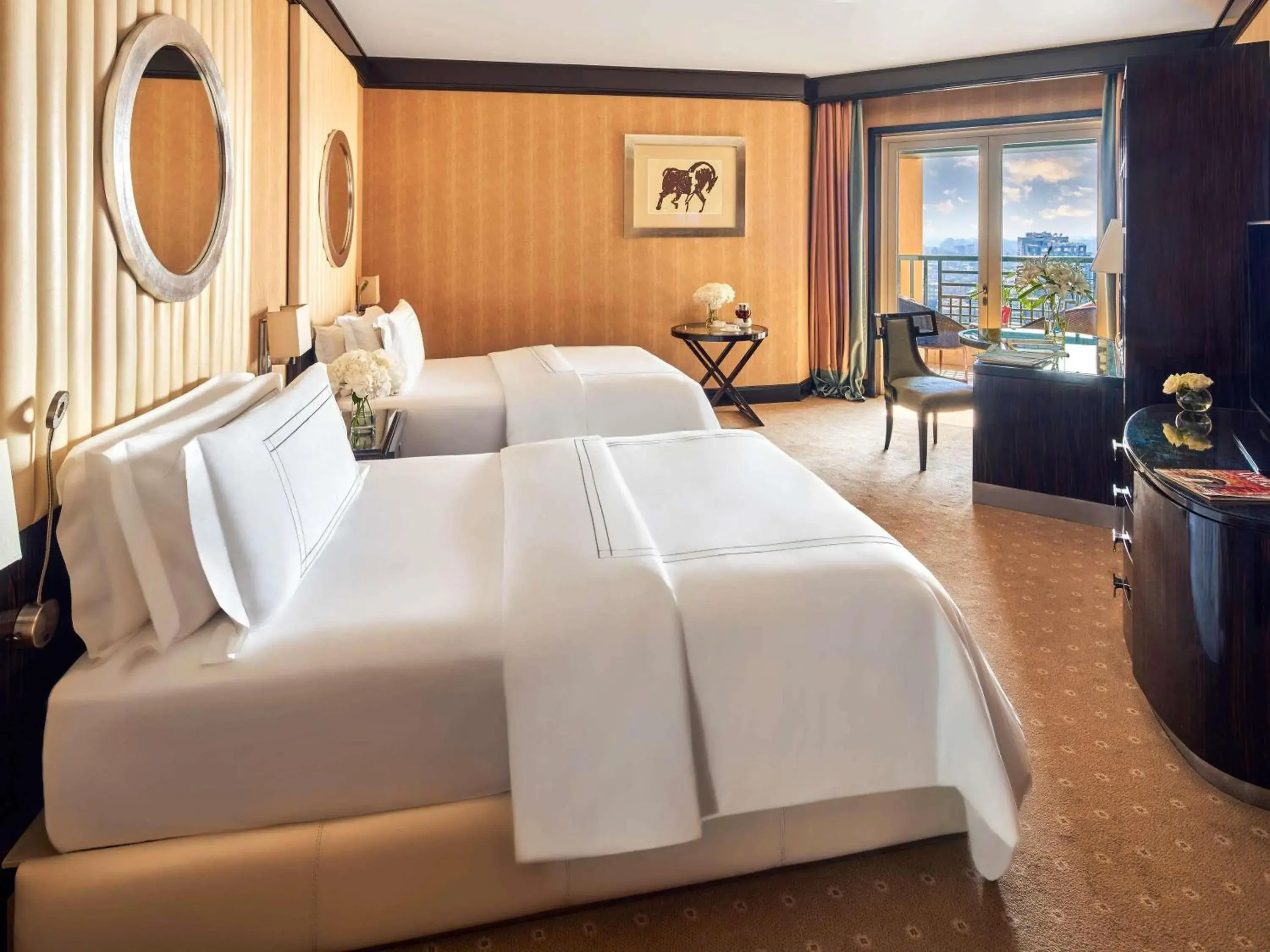 Bedroom, Bed in Fairmont Nile City Bedroom, Bed in Fairmont Nile City