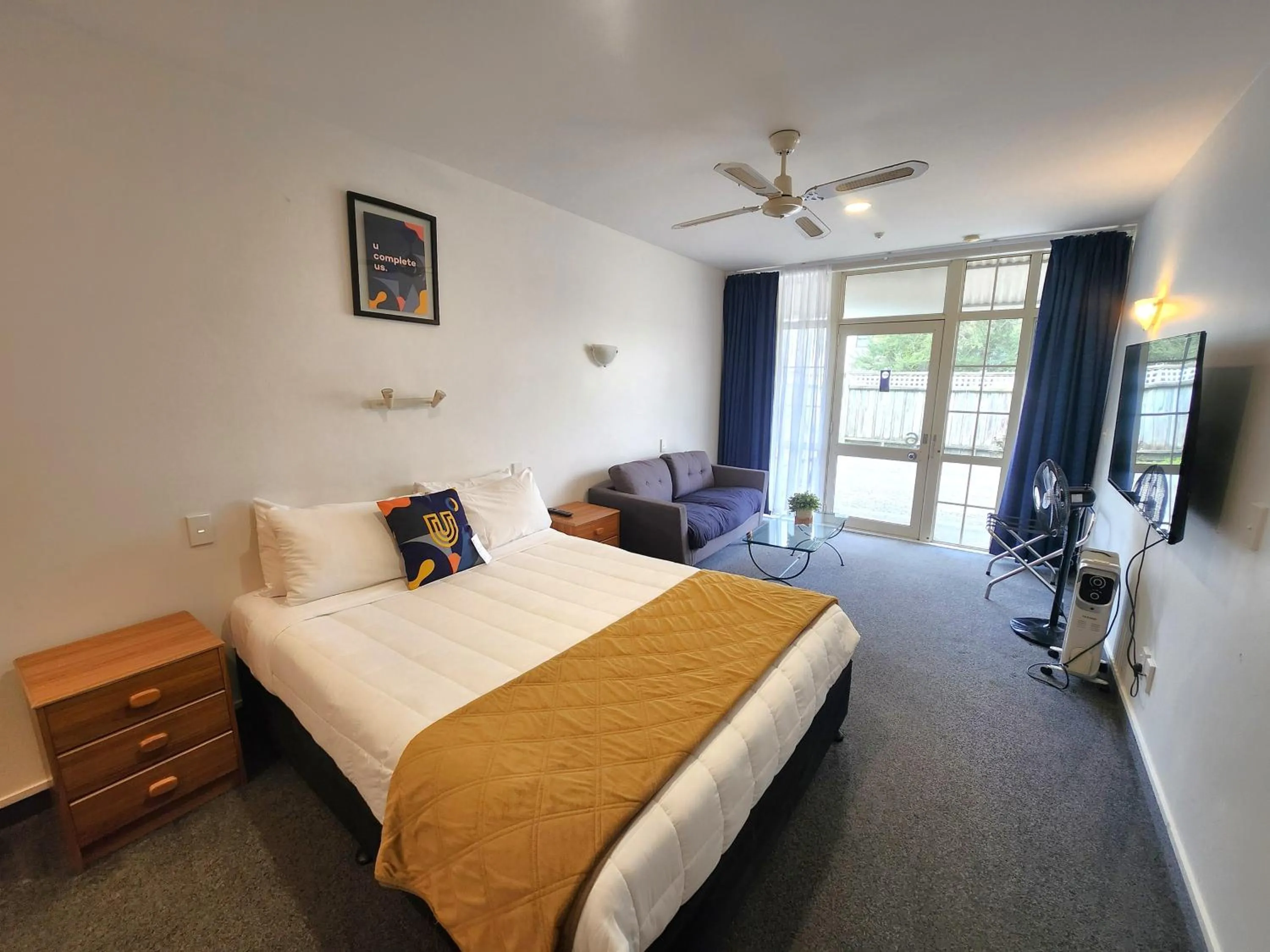 Bed in U Studios Paraparaumu Beach