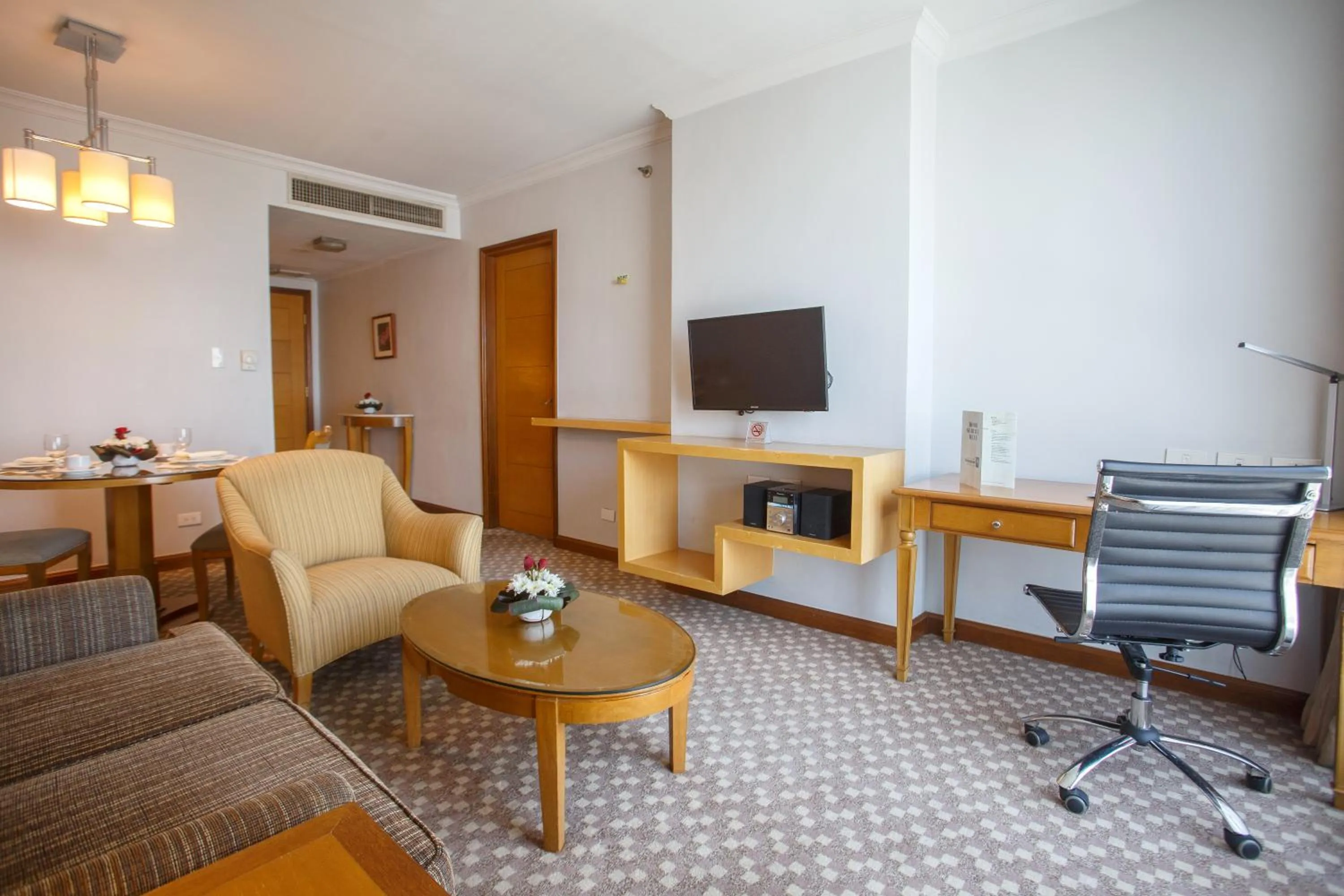 Living room in The Linden Suites