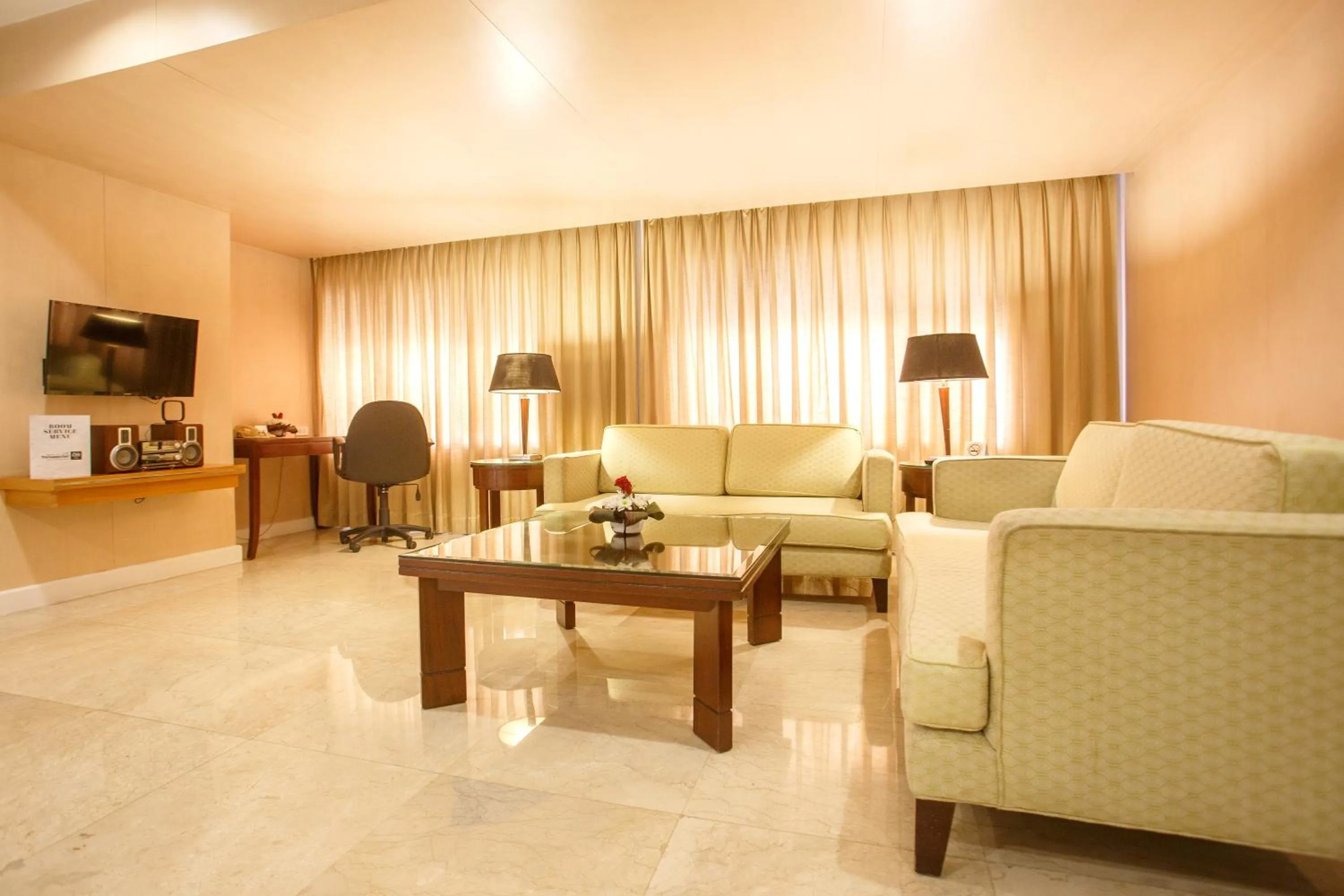 Living room in The Linden Suites