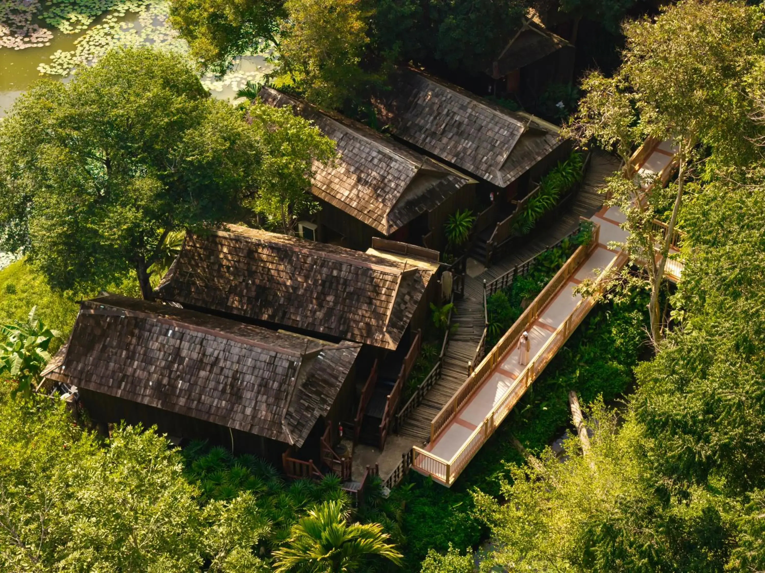 Lake view in Lampang River Lodge Lake view in Lampang River Lodge