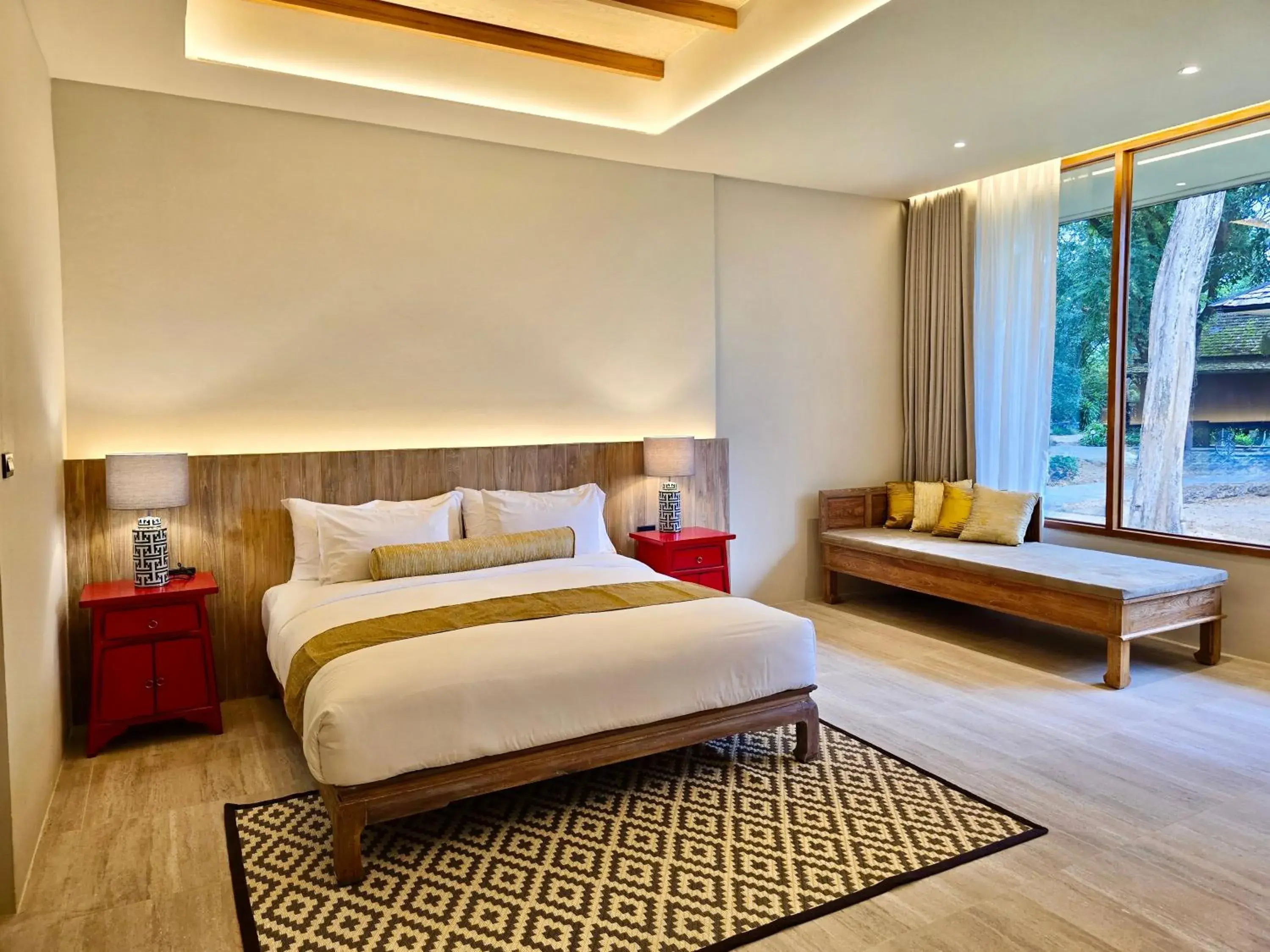 Bed in Lampang River Lodge Bed in Lampang River Lodge