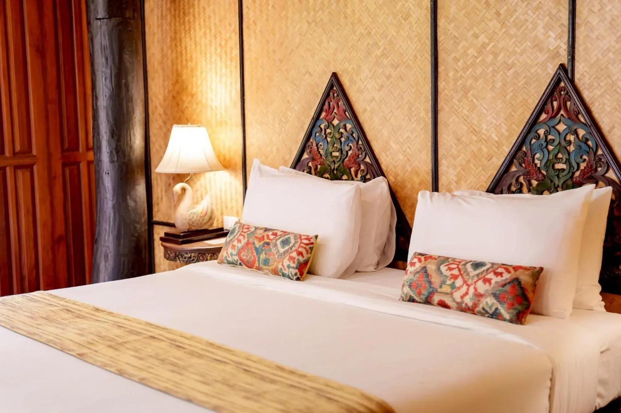 Bed in Lampang River Lodge Bed in Lampang River Lodge