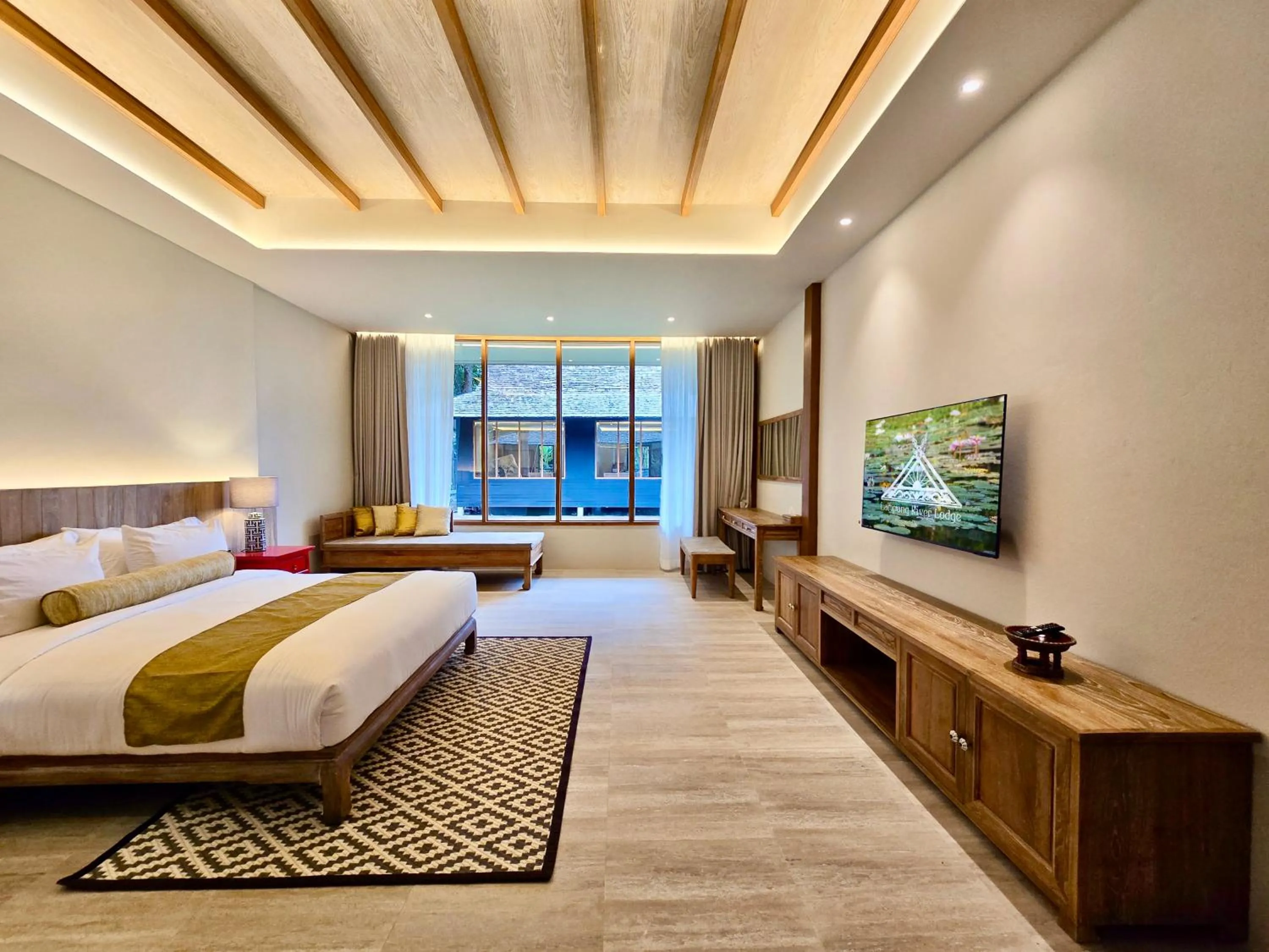 Photo of the whole room, Bed in Lampang River Lodge