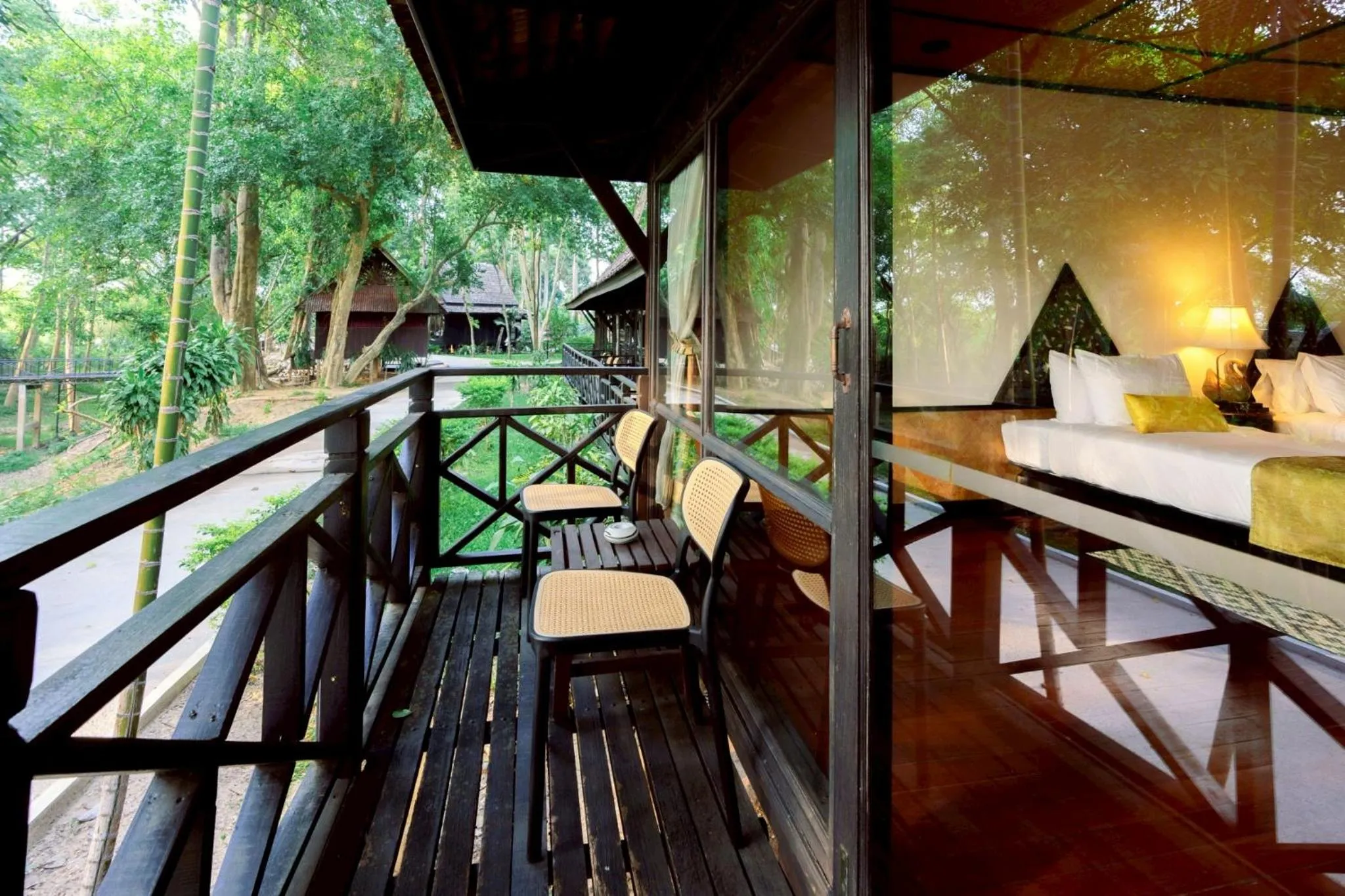 Lanna Superior with Balcony in Lampang River Lodge