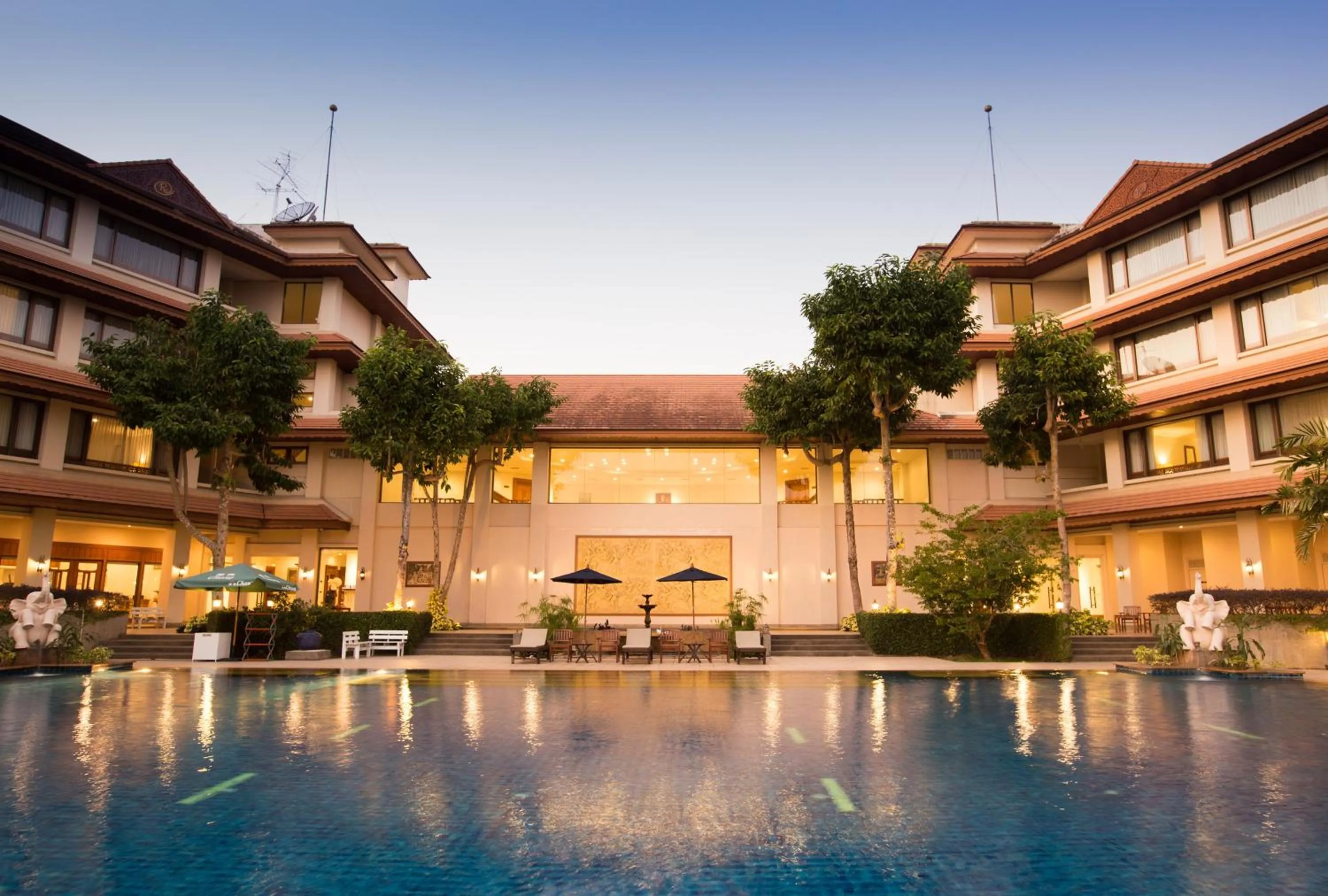 Property building in The Imperial River House Resort, Chiang Rai